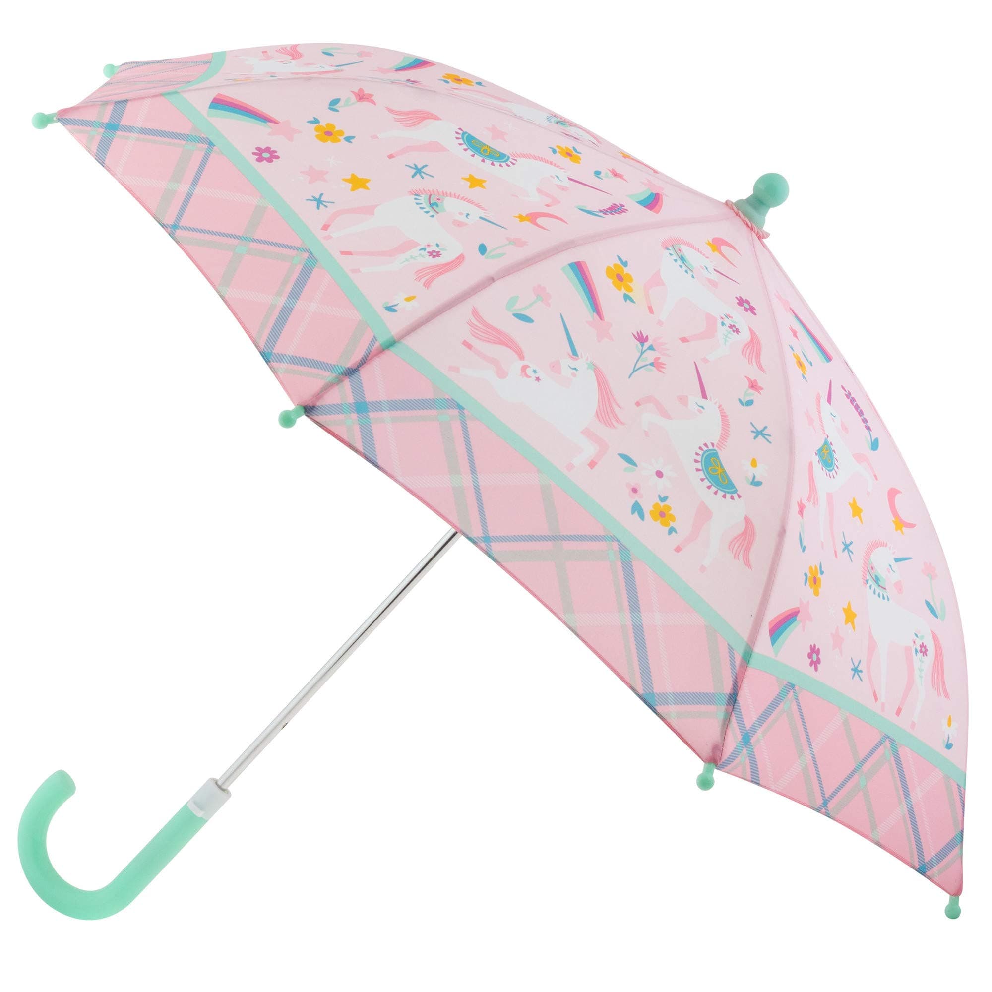 Toddler and Little Kid Umbrella with Pinch Free Closure and Colorful Design