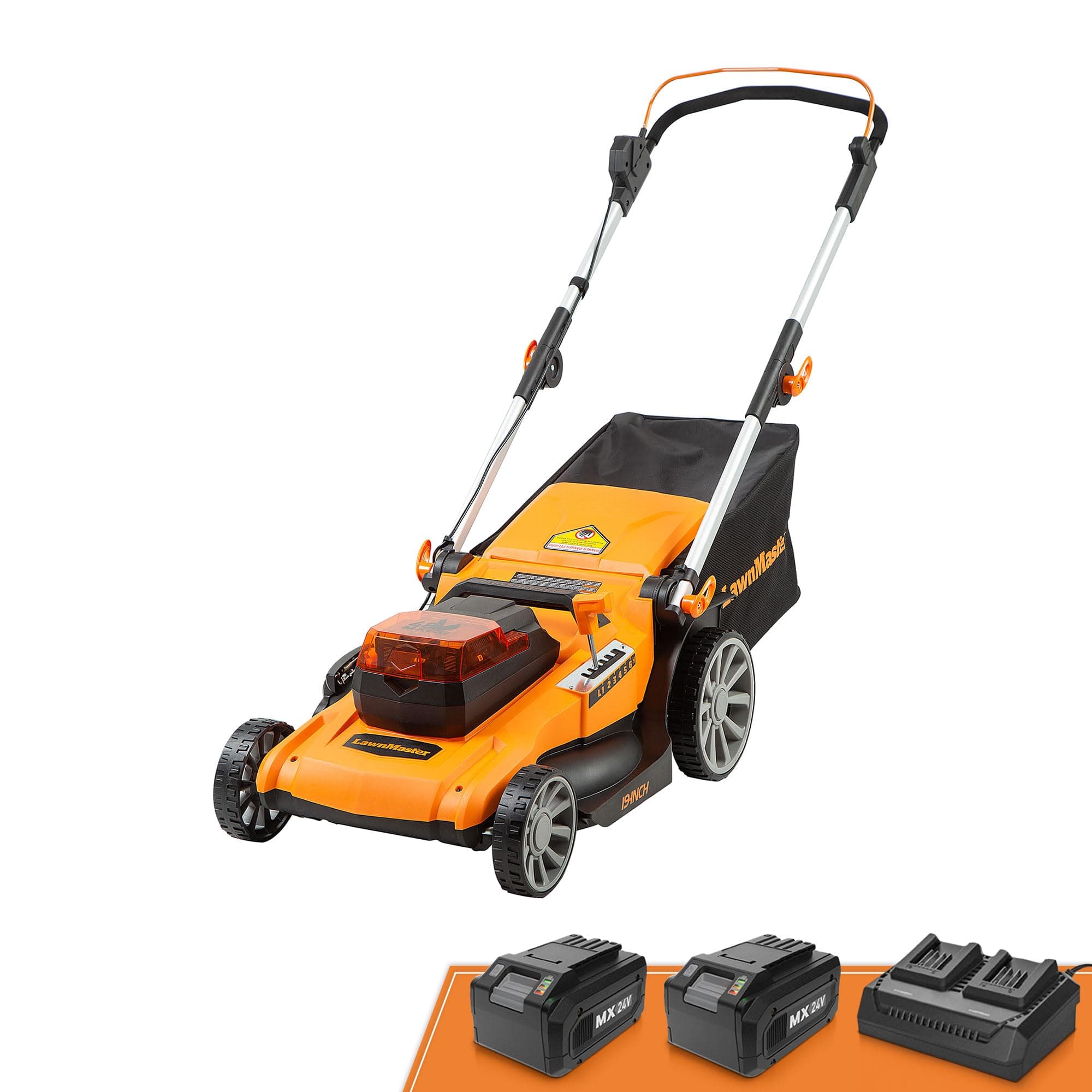 CLMF4819A 48V MAX* 19-inch Brushless Cordless Mower with 2X24V MAX* 4.0Ah Battery and a Dual Charger