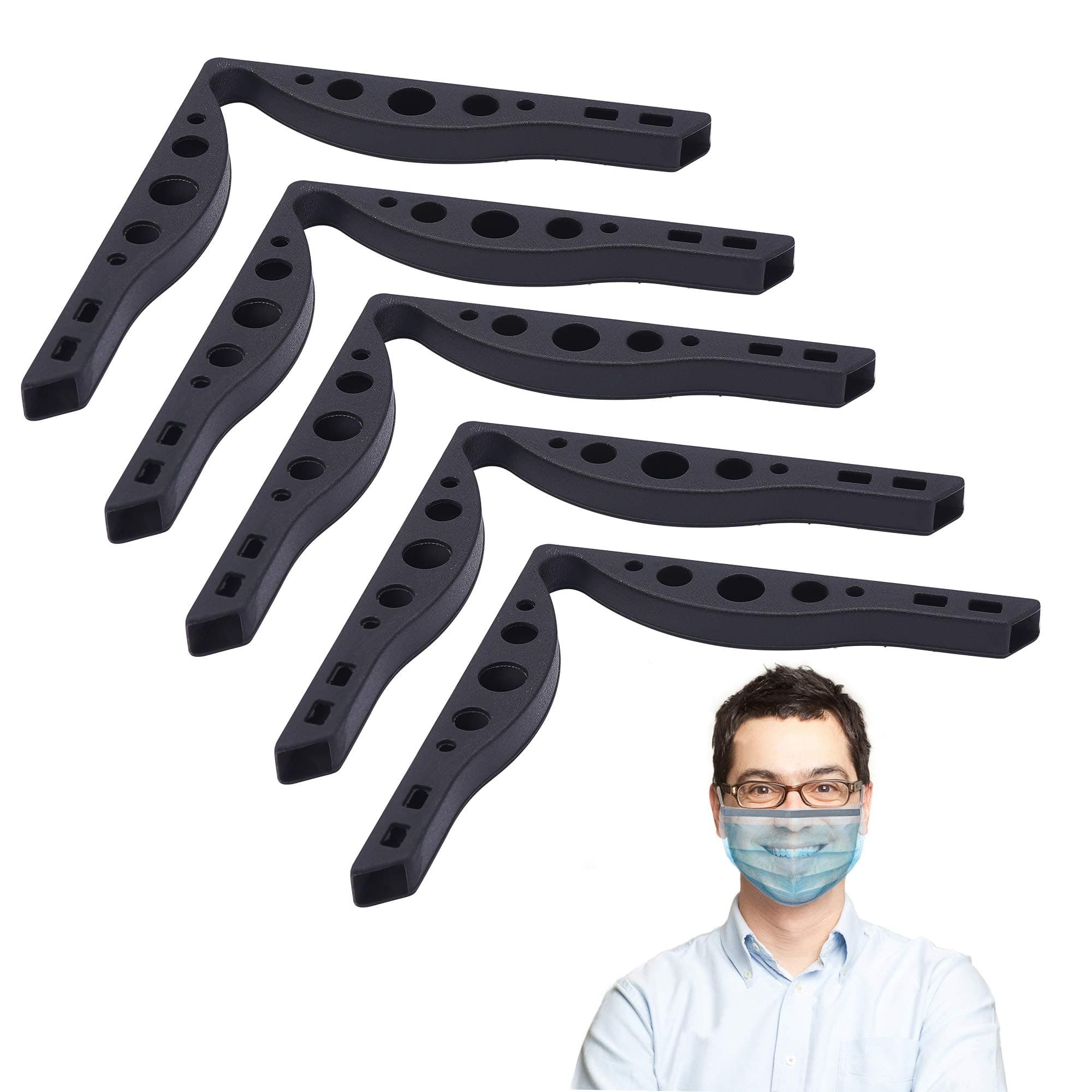 RGOSME Anti Fog Nose Bridge Washable Reusable Silicone