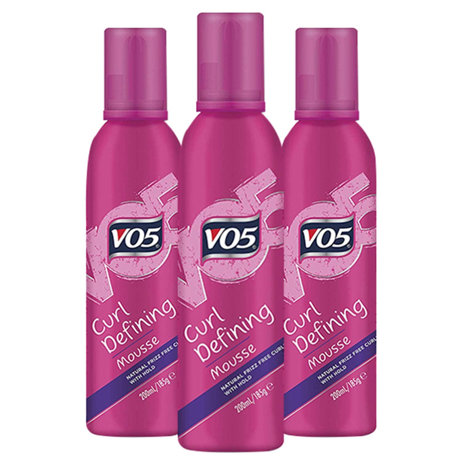VO5 24hr Weatherproof Mousse 200ml Pack Of 3 (Smoothly Does it Curl Defining)