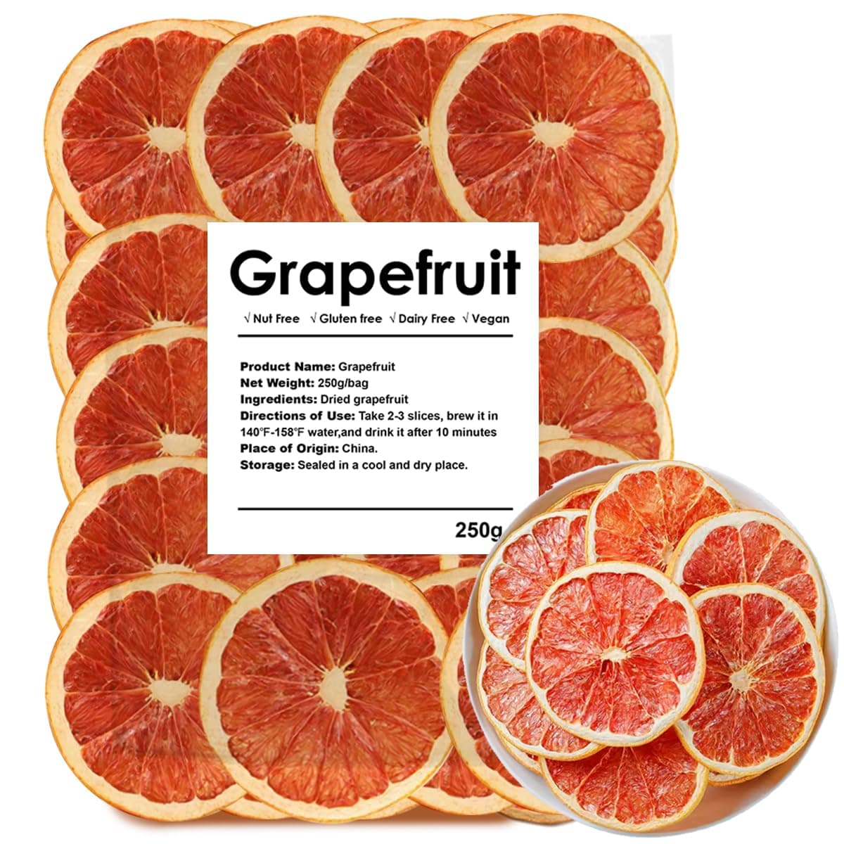 Dried Grapefruit Slices