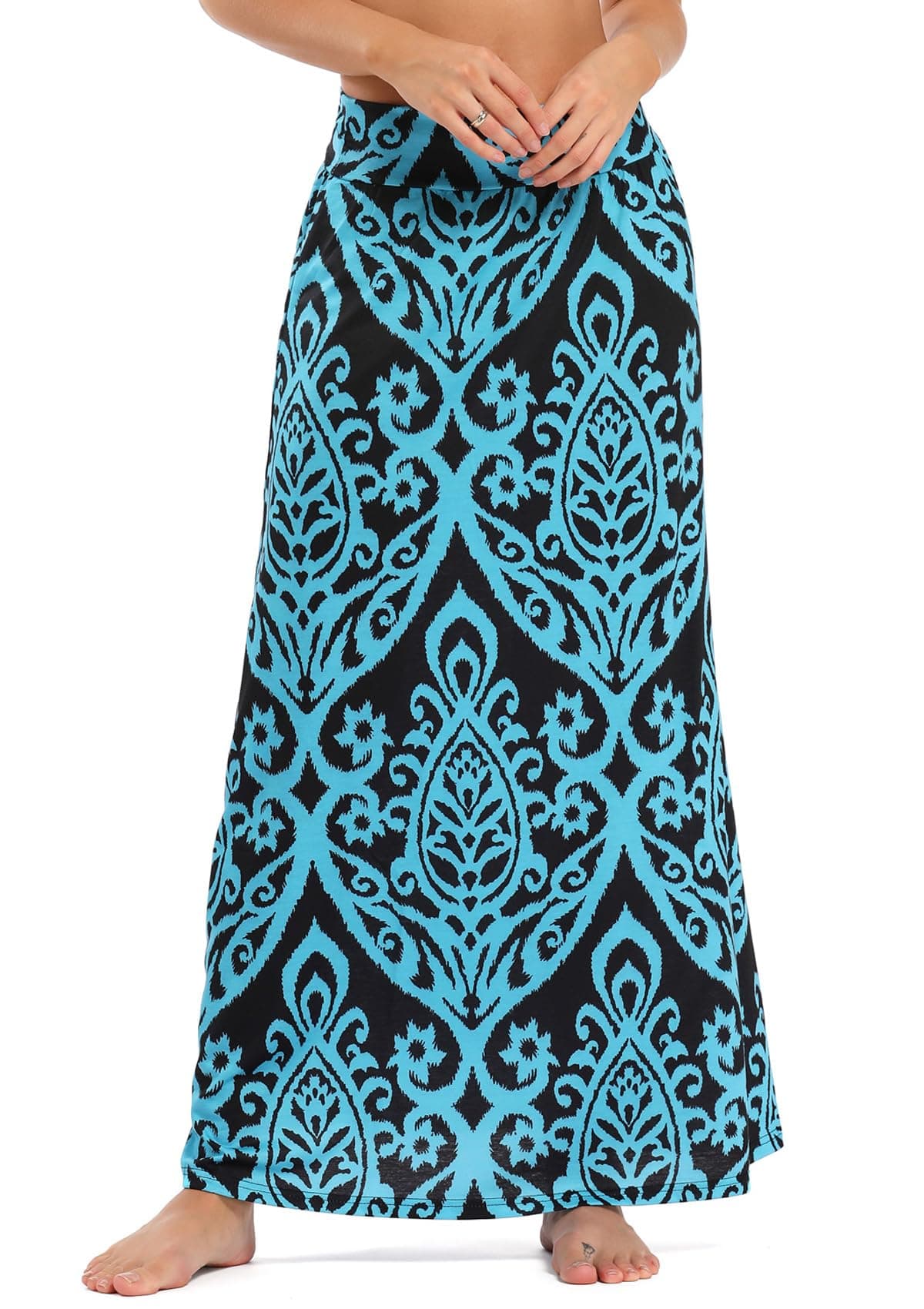 Women's Bohemian Print Long Maxi Skirt
