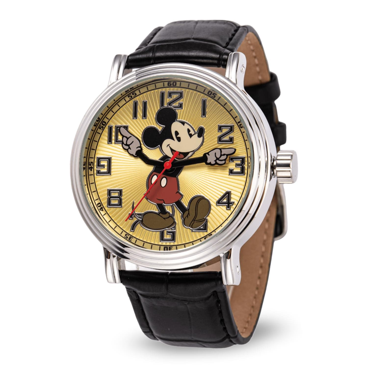 Mickey Mouse Adult Vintage Articulating Hands Analog Quartz Watch