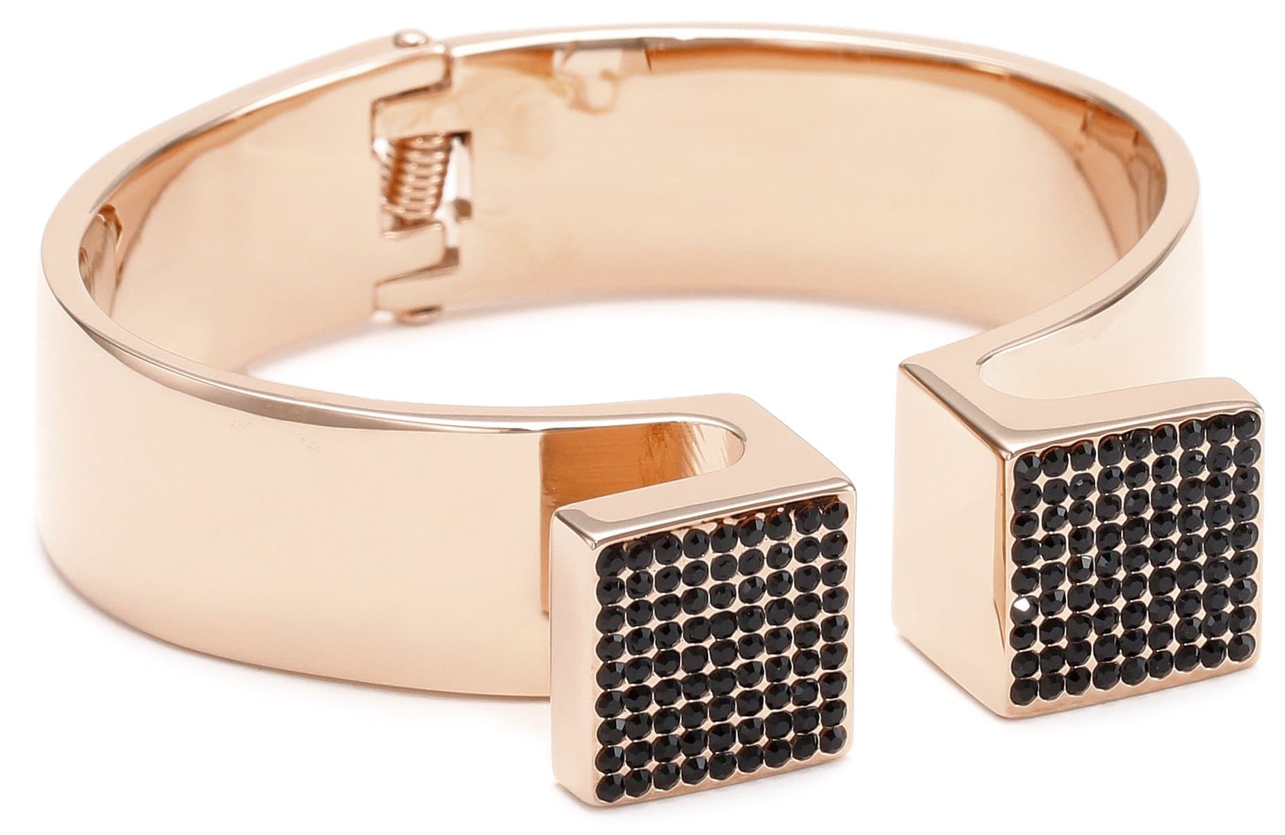 Vita Fede Omega Rose with Black Crystal Bracelet