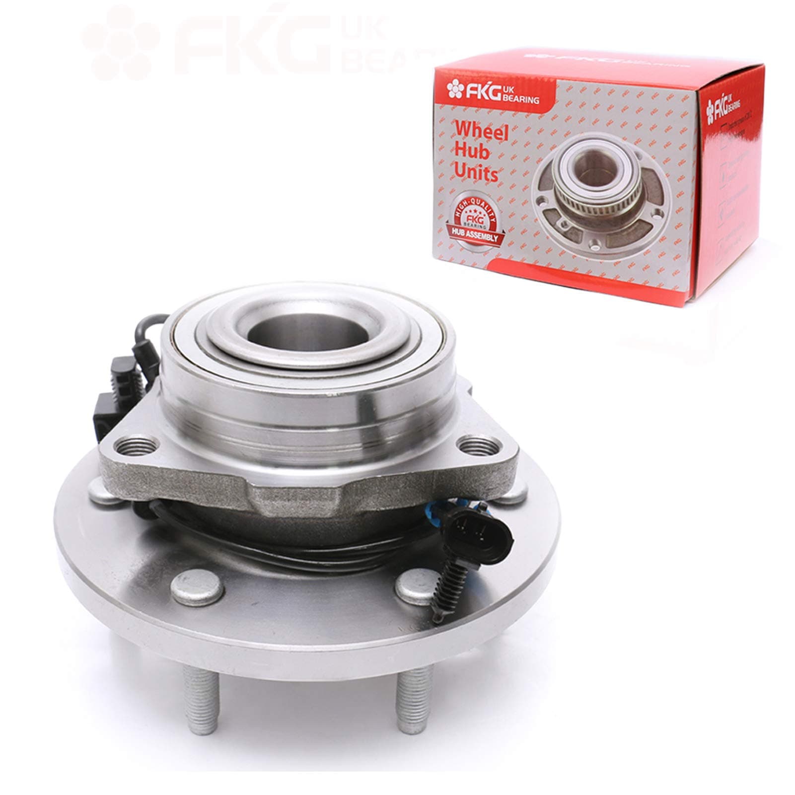 FKG 515093 Front Wheel Bearing Hub Assembly fit for 2006-2009 Hummer H3, 6 Lugs W/ABS