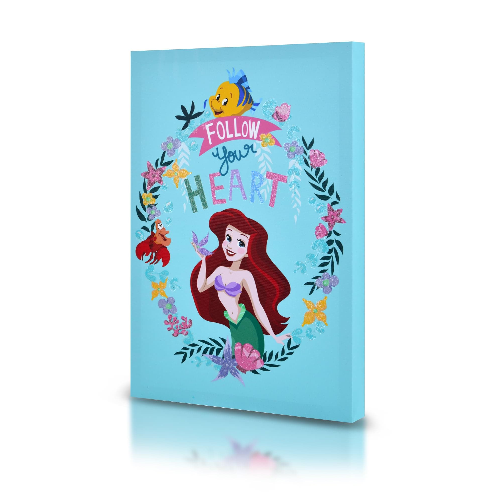 POP Creations Ariel the Little Mermaid Inspirational Canvas Wall Art Decor Print