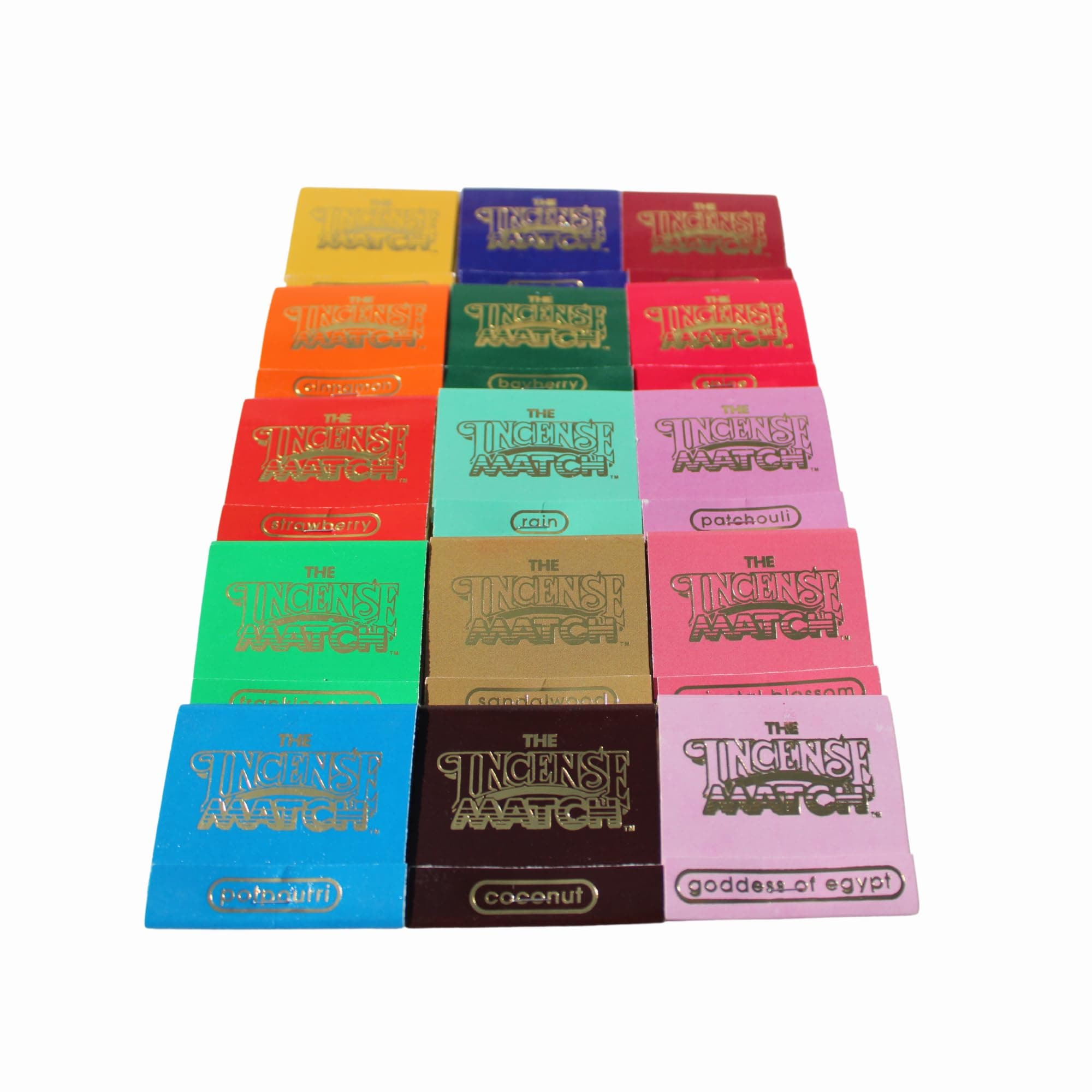 15 Pack The Incense Match: Variety Pack | Portable Air Freshener & Odor Eliminator | Scented Matches, Travel, Home & Bathroom Essential | Instant Aroma & Clean Air Anywhere! | 450 Strikes per Order