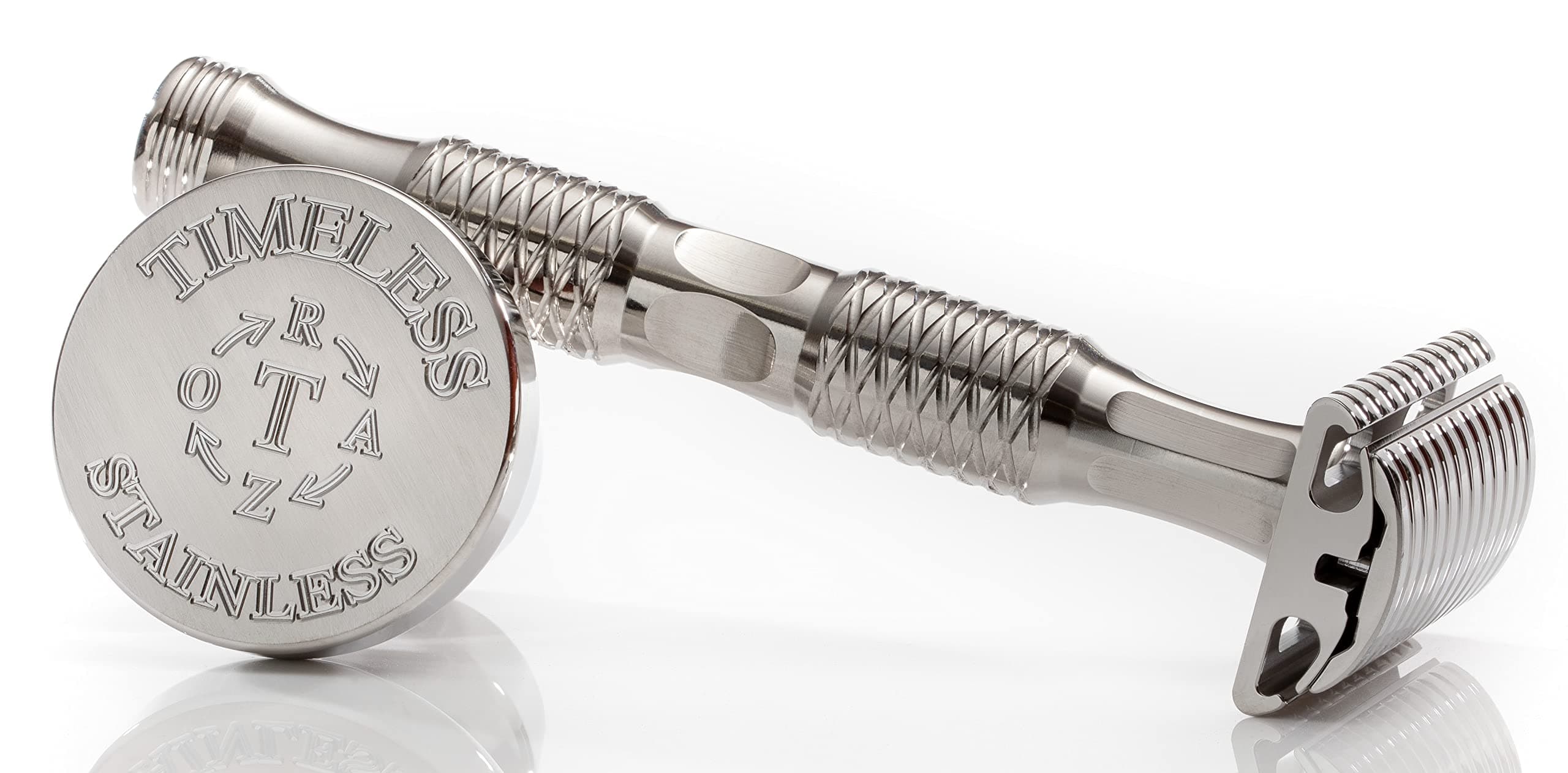Stainless Steel Double Edged Safety Razor by TIMELESS RAZOR: Luxury American Made Shaving Razor