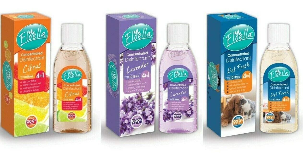 Floella Concentrated Disinfectant Pet Fresh 150ml Germ Bacteria Killer Cleaning