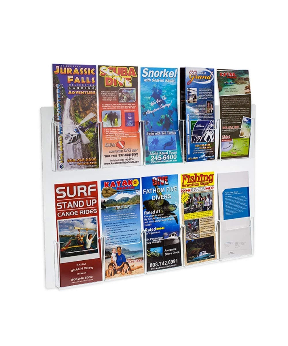 SOURCEONE.ORGSource One 2 Piece Set Ten Pocket Wall Mount Premium Trifold