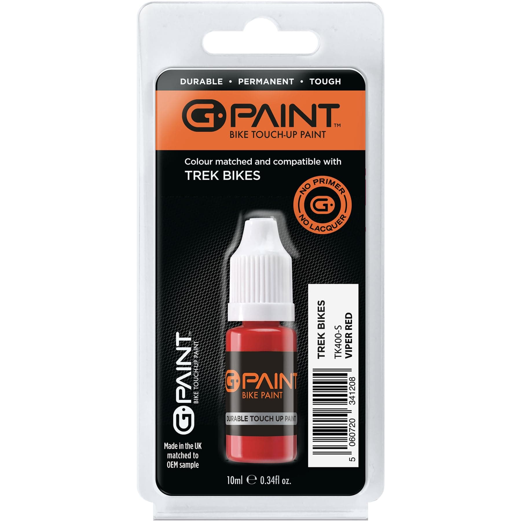 Trek Bike Touch-Up Paint - VIPER RED - Gloss - GPaint 10ml Bottle - Touch-Up Paint Kit for Scratched or Chipped Bike Frames - GPaint Bike Paint