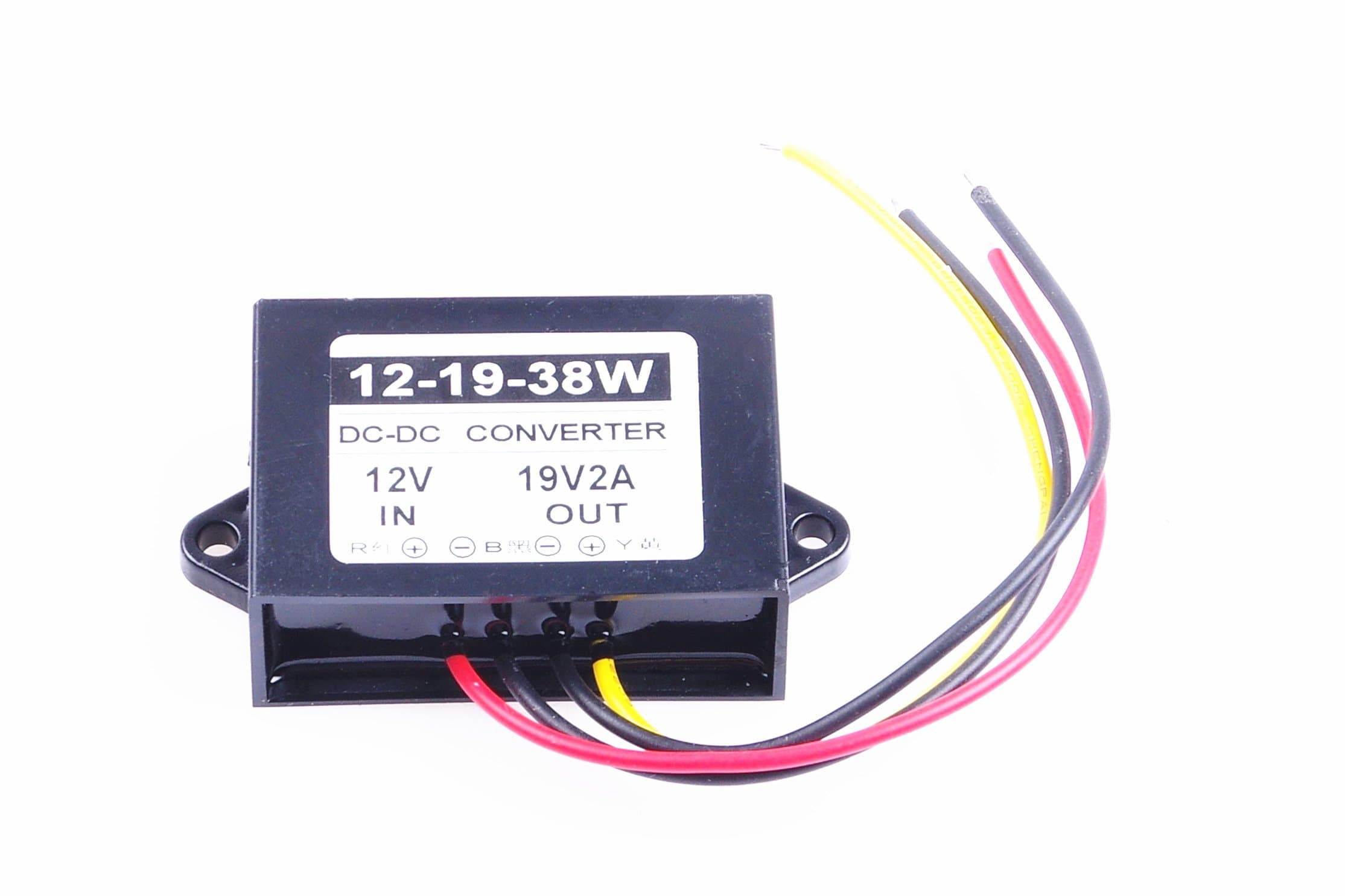 KNACRO DC 12V 10-17V Step-Up to DC 19V 2A 38W Weatherproof Power Supply Module Converter Regulator Transformer Booster