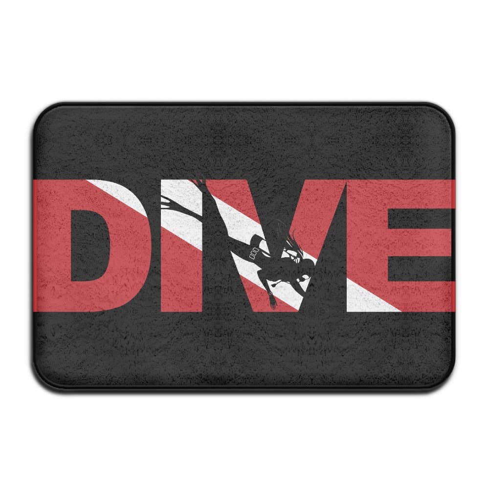Dive Scuba Diving Home Furnishing Non-Slip Cat Litter Mat 60 X 40 Cm