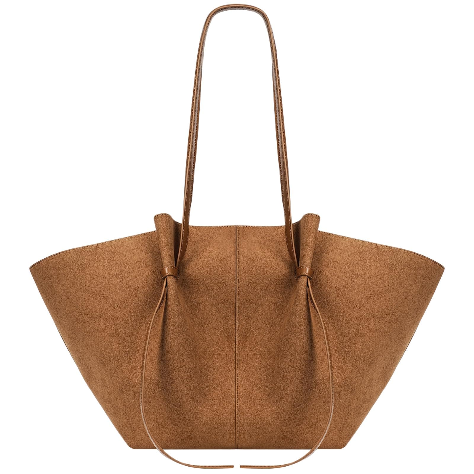 YFGBCX Tote Bag Suede Leather Work Bag for Women Trendy Top Handle Bag Luxury Hobo Handbag with Adjustable Strap