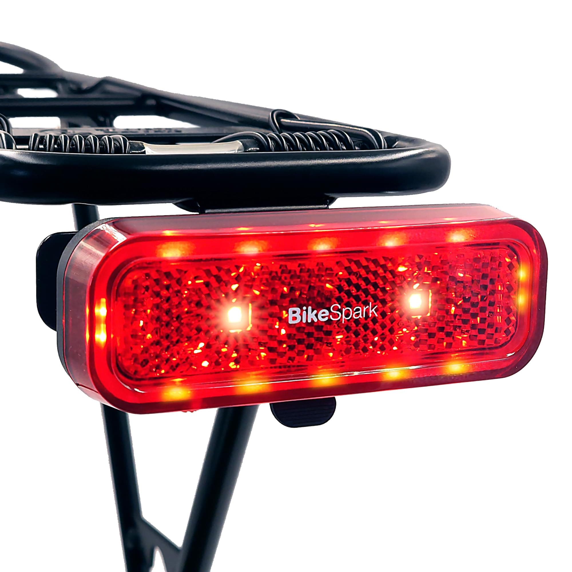 Auto-Sensing Rear Bike Tail Light G4R–[2022] USB Rechargeable – 240HRs - Precise Brake Sensing-for Cargo Rack- 50lumen - Large Reflector-50/80mm Screw Mounted/Easy Release -Made in Taiwan