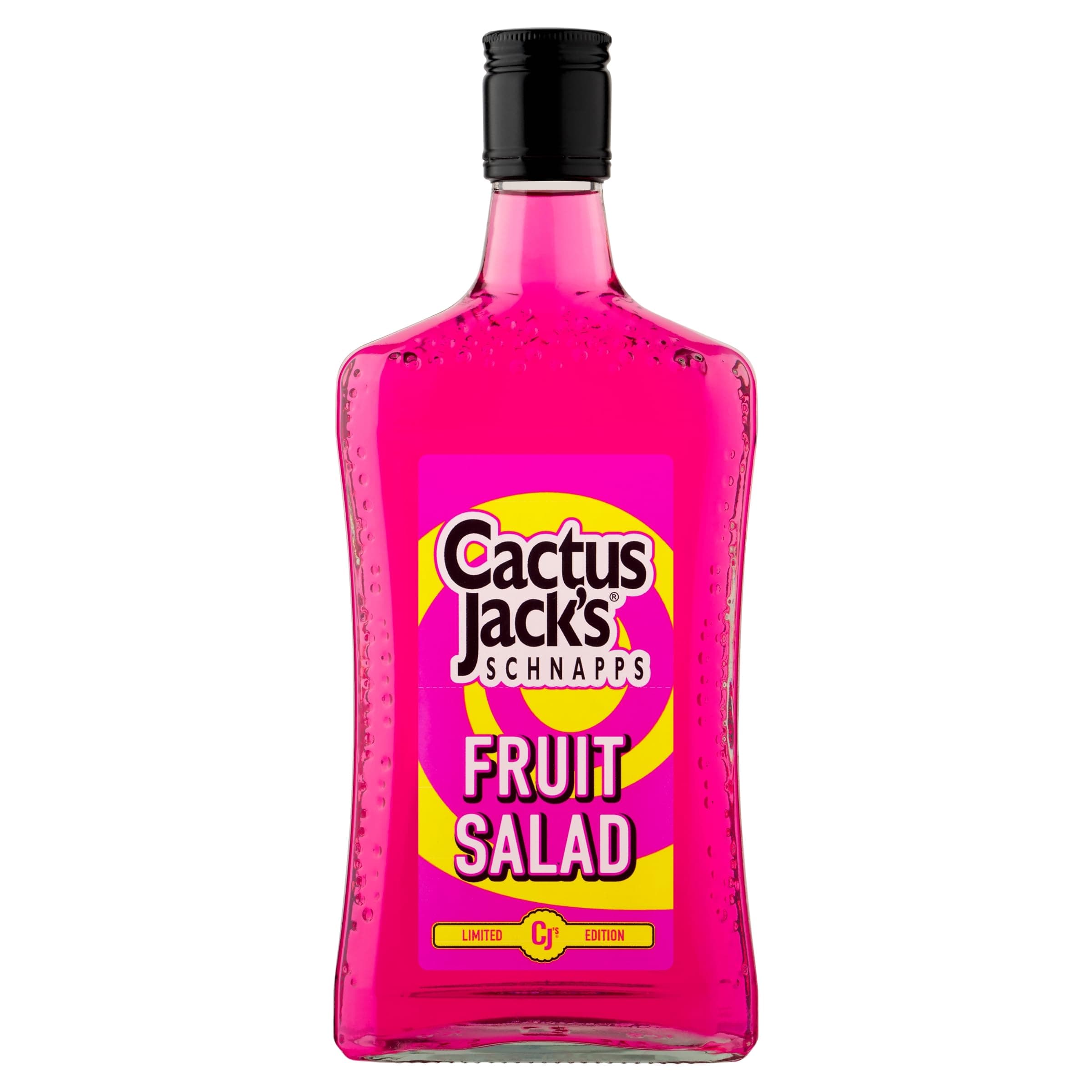 Cactus Jack's Fruit Salad Flavoured Schnapps, Fruit Flavoured Pink Drink Liquor for Cocktail Making, 15% Alcohol Drink, Cocktail Ingredient for Home Bar, 50cl