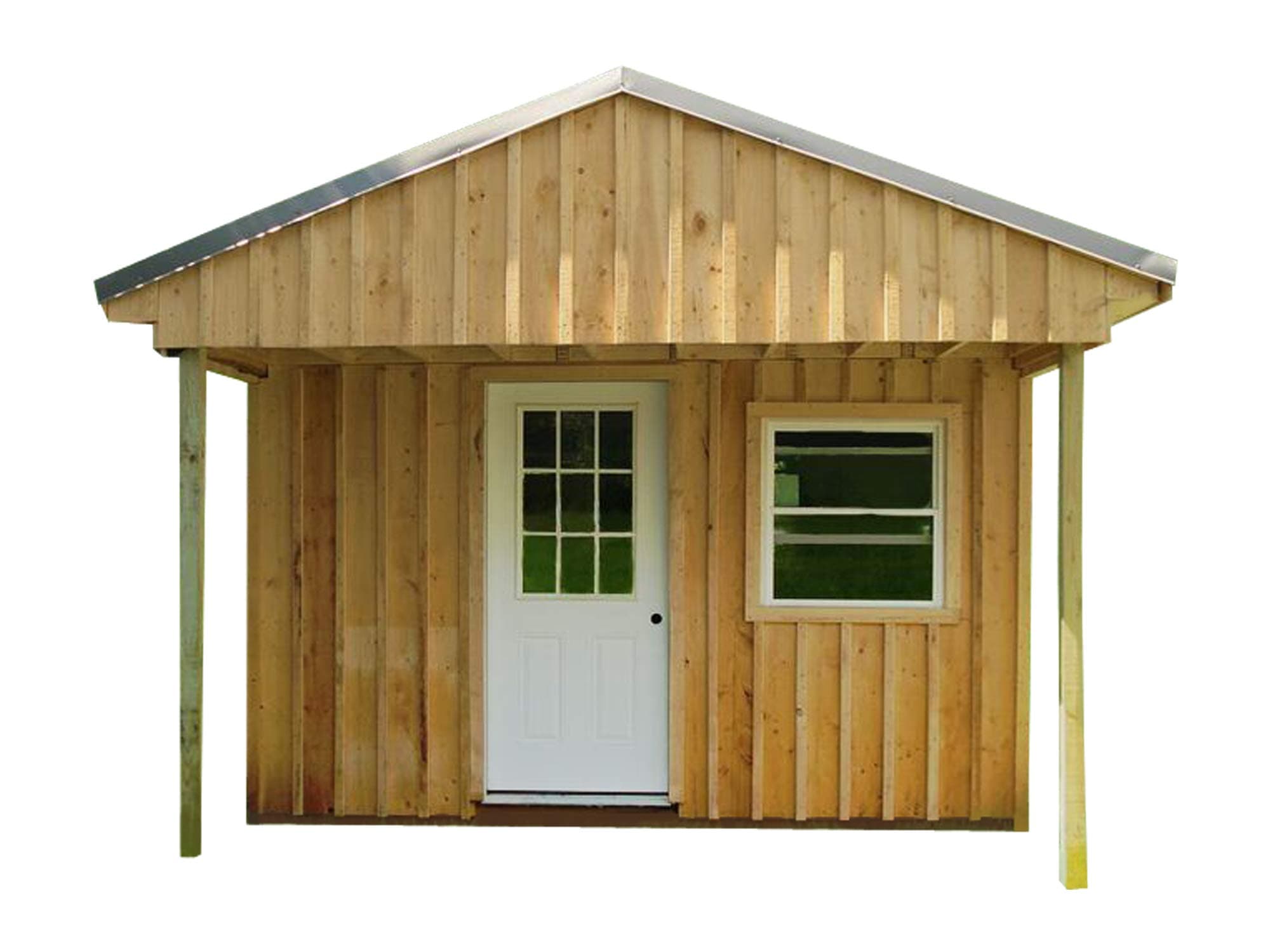 Cabin Tiny House Plans DIY Modern Outhouse 12x20' Guest House Cottage 240 sq/ft