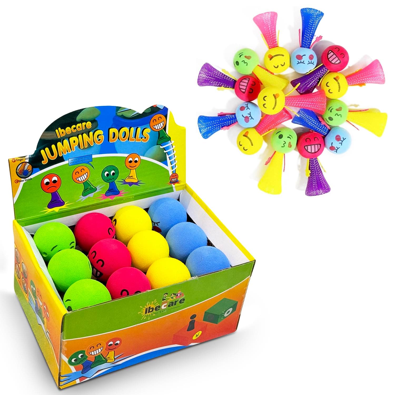 Jumping Birthday Party Favors Toys for Kids age1 2 3 4 5 6 7 8 9 for Girls Boys |Bouncy Ball for Return gifts Giveaways | Bulk Mini Toys Goody Bag | Easter & Christmas gifts…(12 Jumpeez)