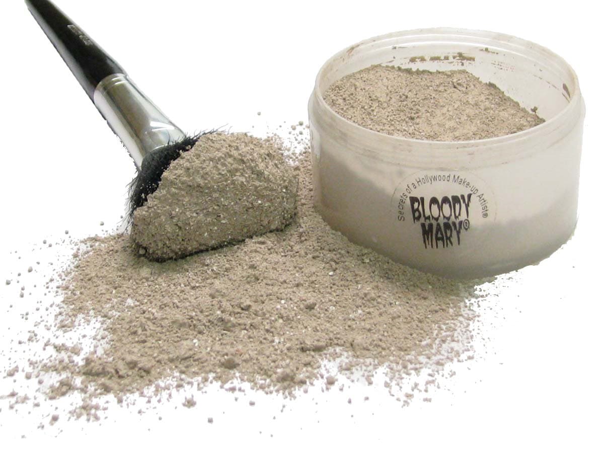 Bloody Mary Bobbie Weiner Enterprise LLC 's F/X Decayed and Rotted Grey Brown Skin Loose Setting Powder for Makeup Special Effects