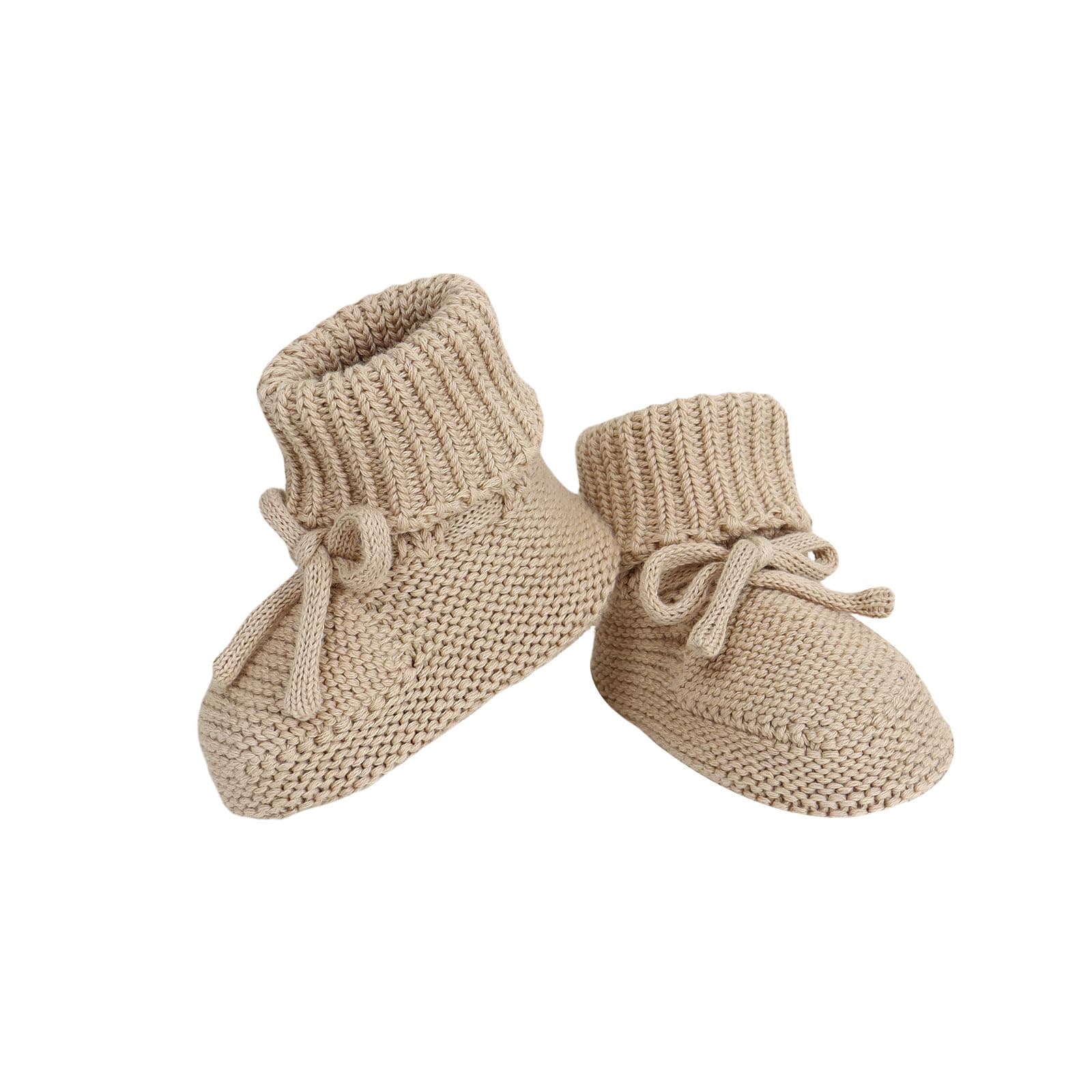 Baby Booties Newborn First Walkers Cozy Shoes Warm Knit Soft Booties for Toddler Infant Boy Girl