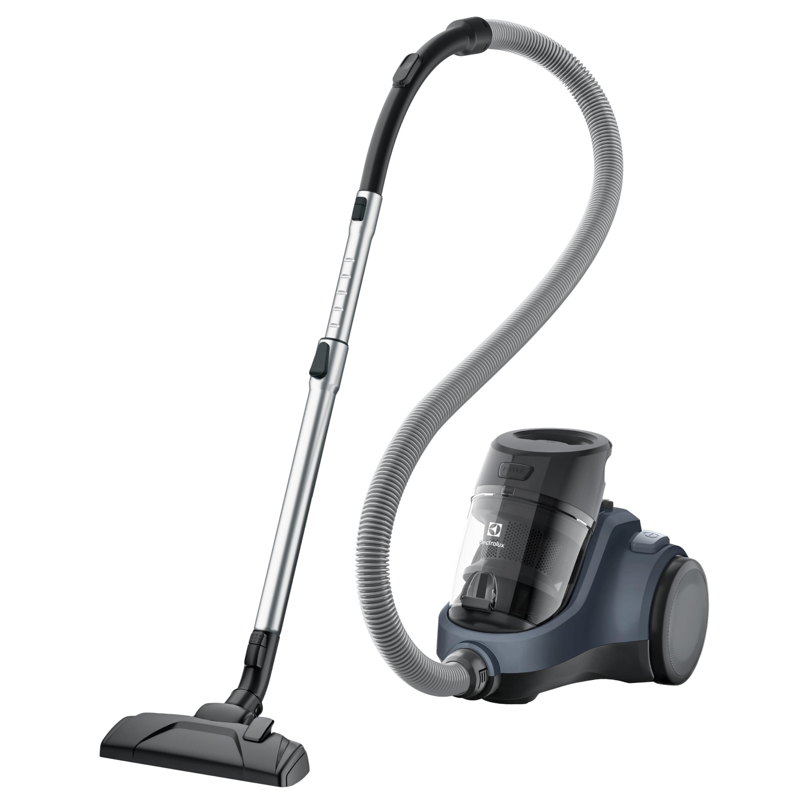 Electrolux 2000W Canister Bagless Vacuum Cleaner, 4 Steps Filtration System & Washable Filter, 1.8L Dust Capacity, Easy Emptying, Powerful & Efficient for Pet Hair, Carpet & Hard Floors, EC412DB