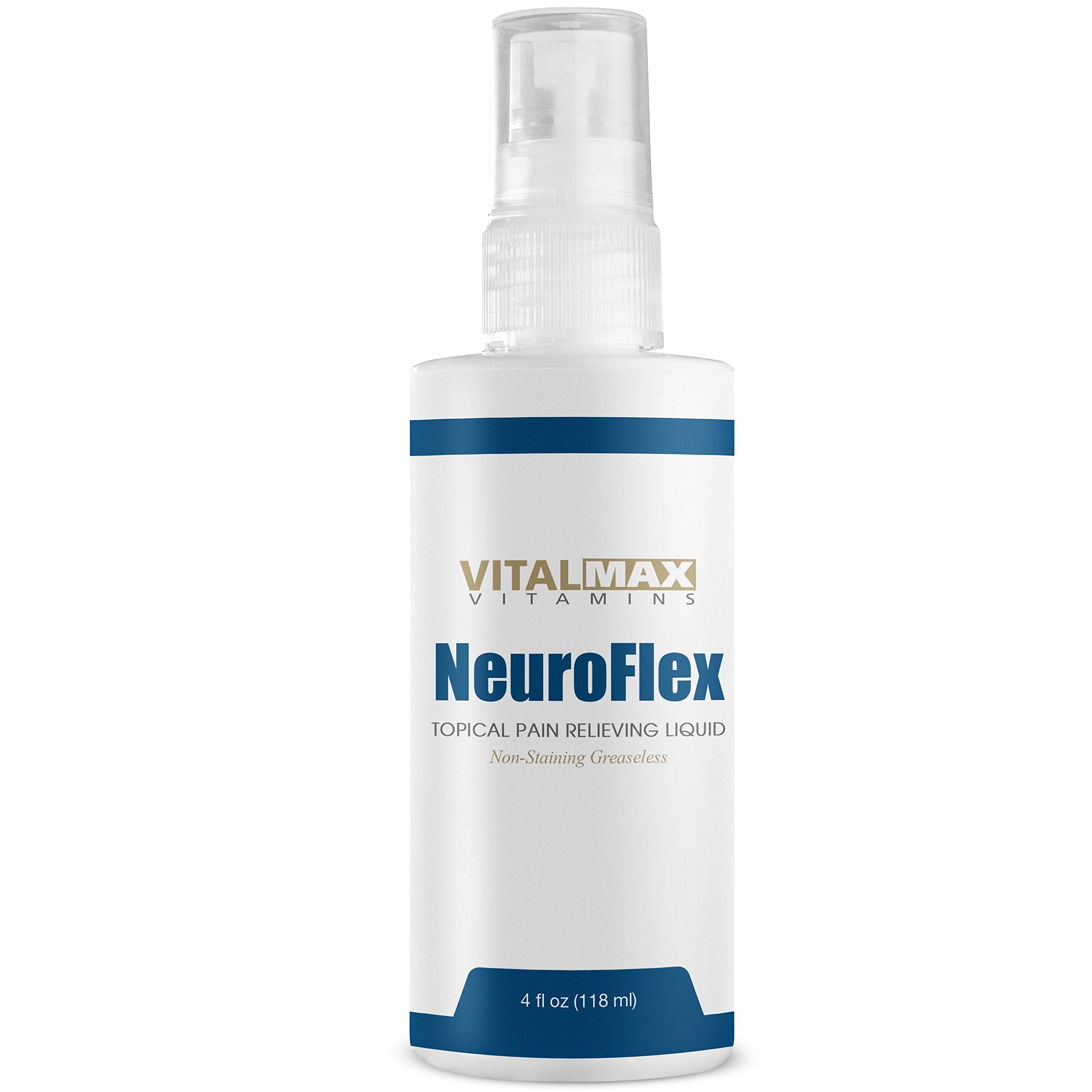 NeuroFlex Fast Pain Relief Spray — Arthritis, Nerve, Muscle, Back, Cramp, Neuropathy, Sport — Extra Strength, Fast Drying & Long Lasting Liniment with Menthol, Camphor, Eucalyptus