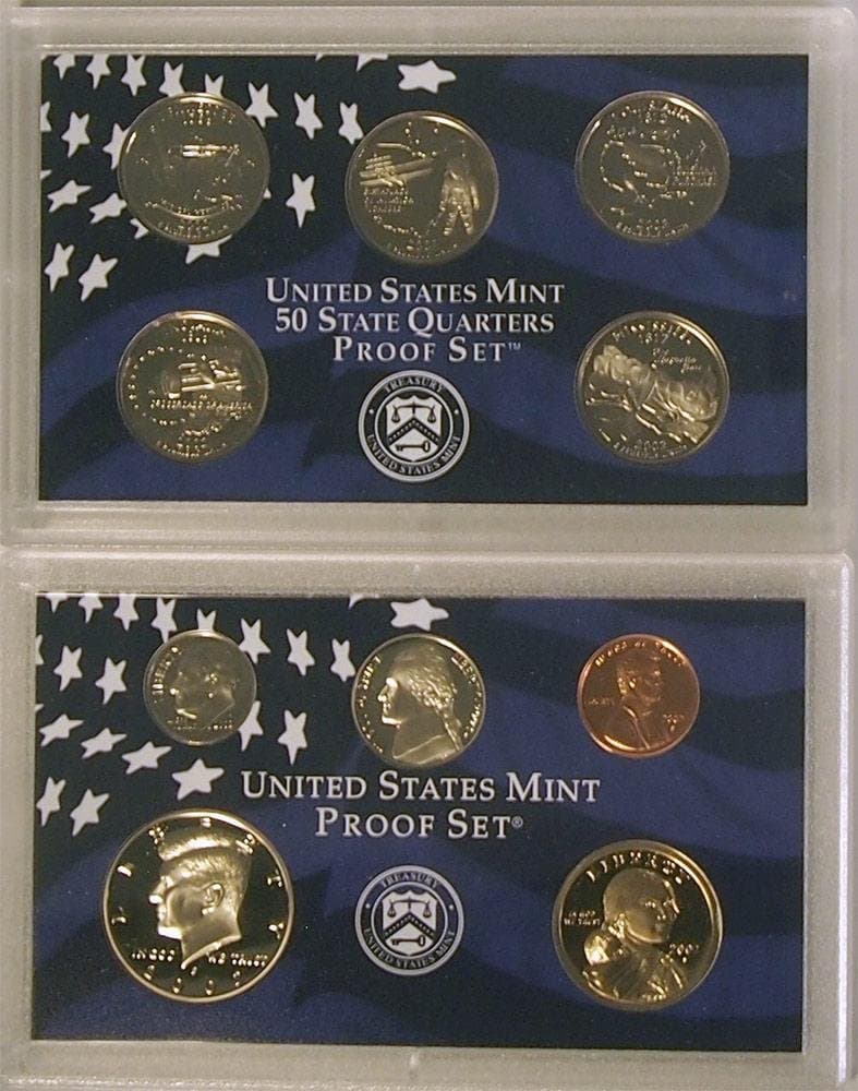 2002 S Proof Set in Original US Government Packaging