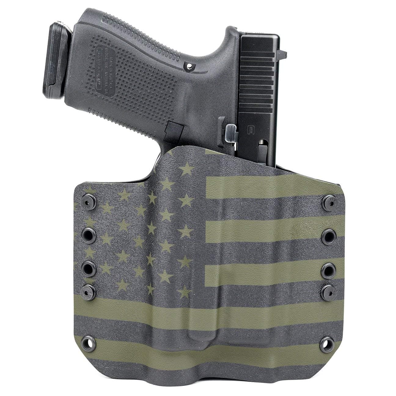 OWB Kydex Holster for Streamlight TLR-1, TLR-1S, TLR-1HL - USA Green & Black