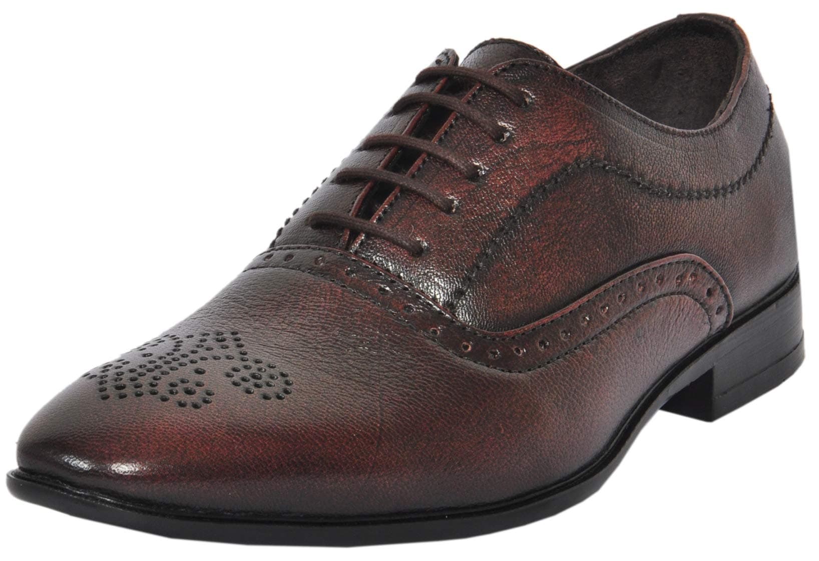 Zoom Men's Handcrafted Classic Modern Genuine Leather LACE UP Brogue Dress Shoes for Business Formal