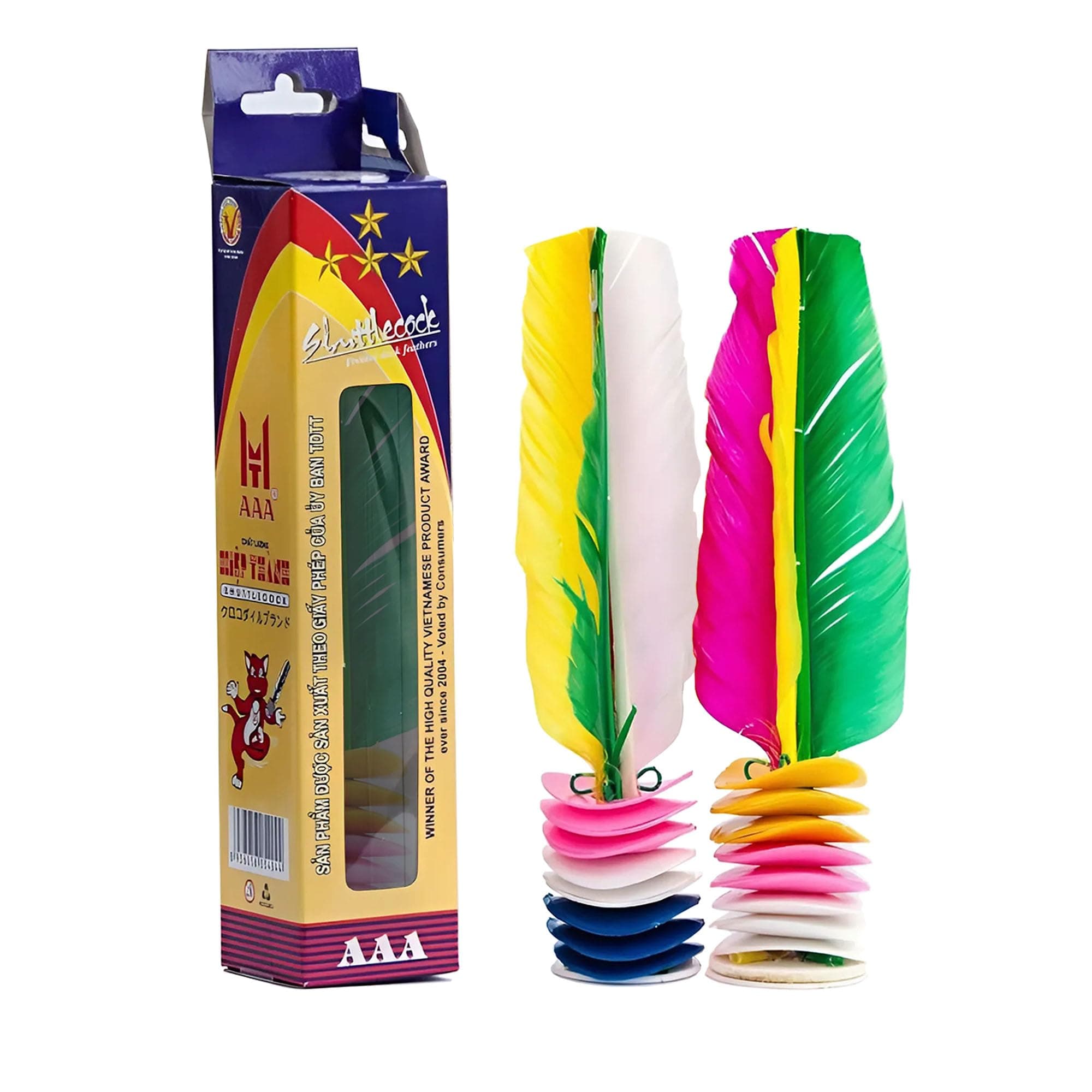 2PCS Jianzi Shuttlecock Kick Da CAU Shuttlecock Vietnamese Jianzi Shuttlecock Feather Foot for Improving Leg Muscle Strength and Body Flexibility Sports Indoor Outdoor