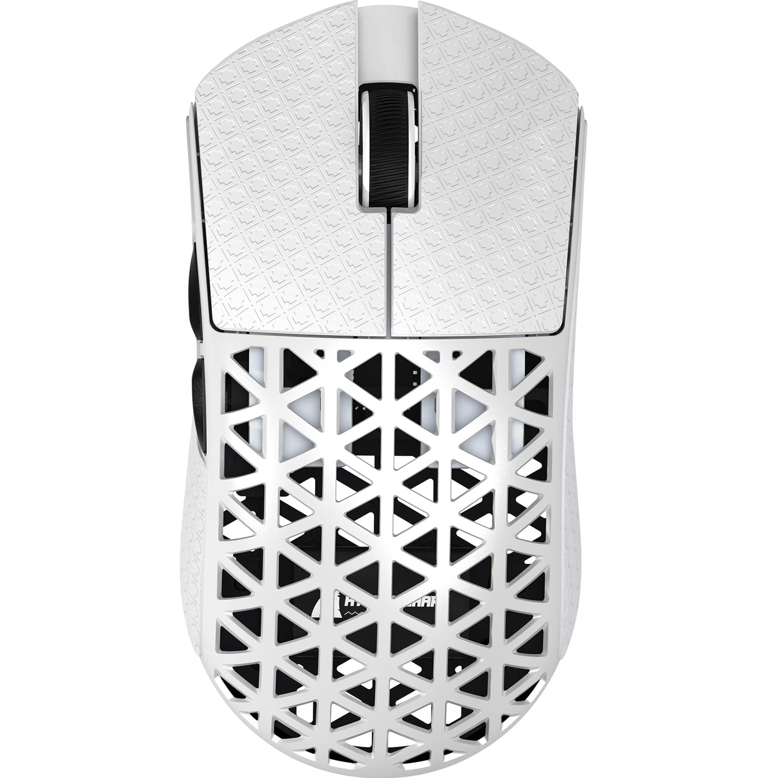 R5Ultra 8K Carbon Fiber Wireless Gaming Mouse with 42,000 DPI -PAW3950 MAX Sensor -Nordic 52840 MCU Chip-39g Ultra-Lightweight -Wired/BT/2.4GHz Wireless Programmable Mice Griptape for PC/Mac(White)