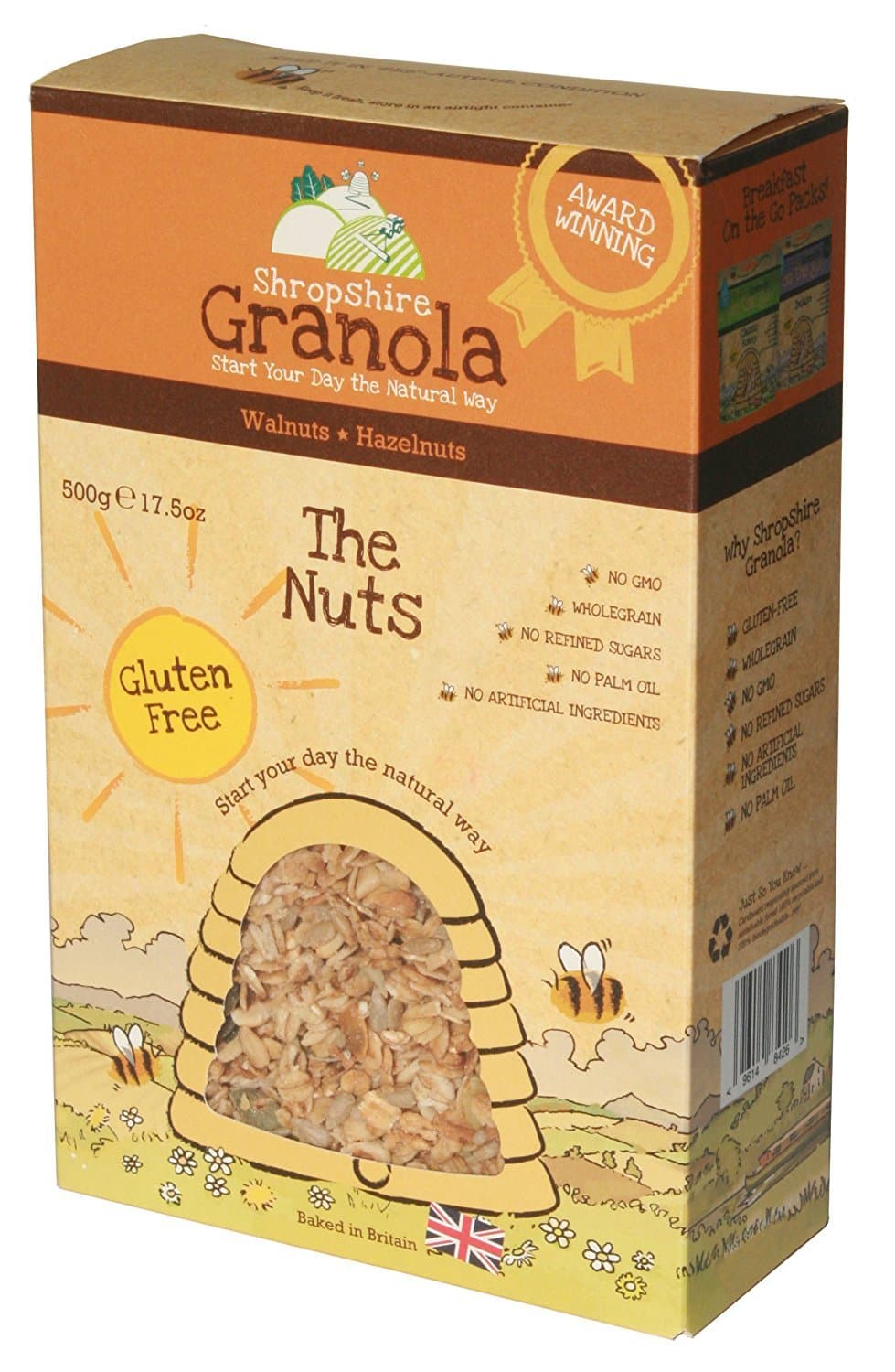 Shropshire Granola Gluten-free The Nuts, 500g (Pack of 2)