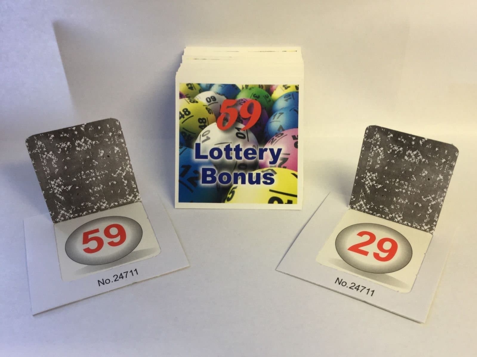 Crystals 10 Sets of Lottery Bonus Ball Cards 1-59