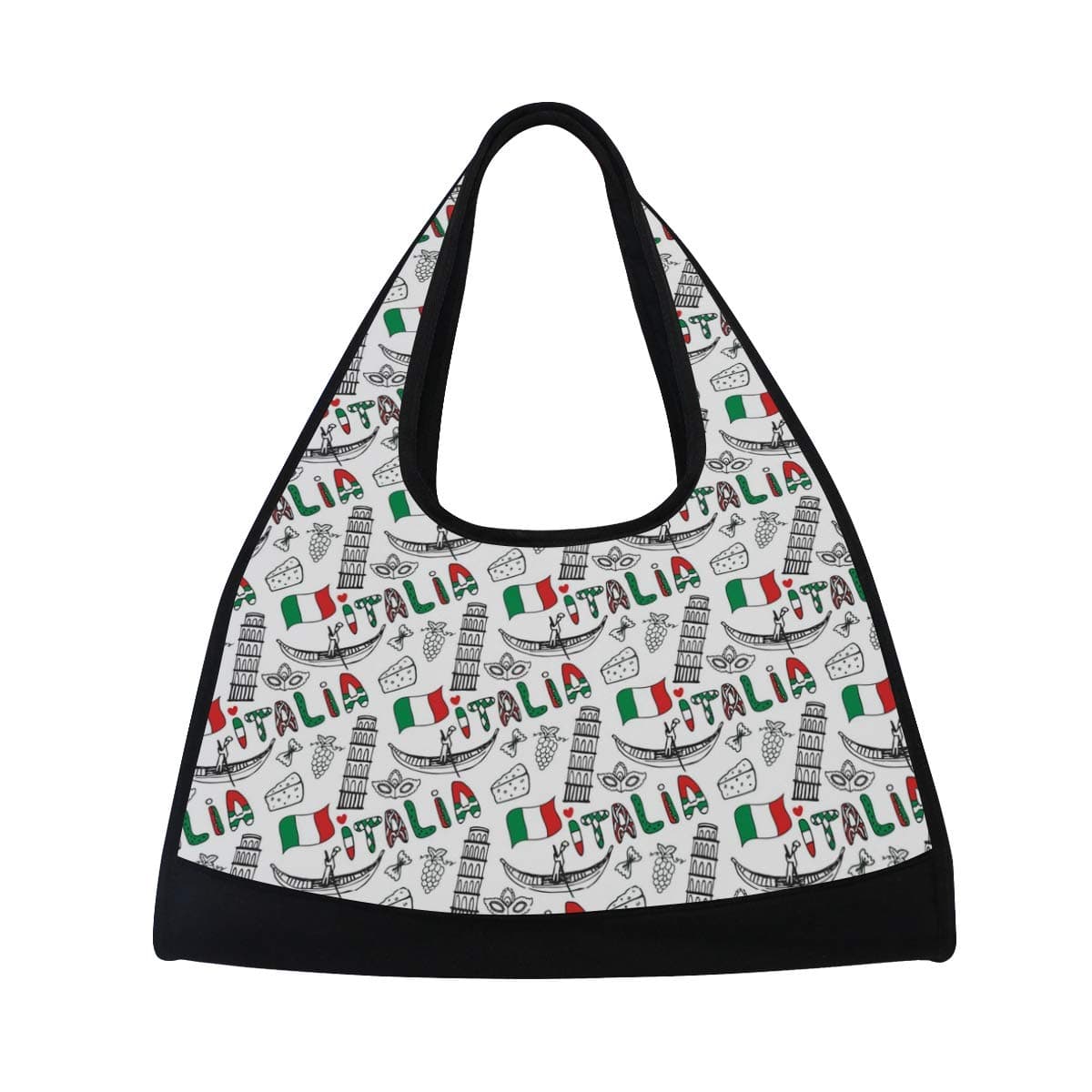 Tommying Sophy Tennis Racket Bag/Badminton Bag/Table Tennis Bag/Gym Bag/Short-Distance Travel Bag Italy Copper Eiffel Tower Flag