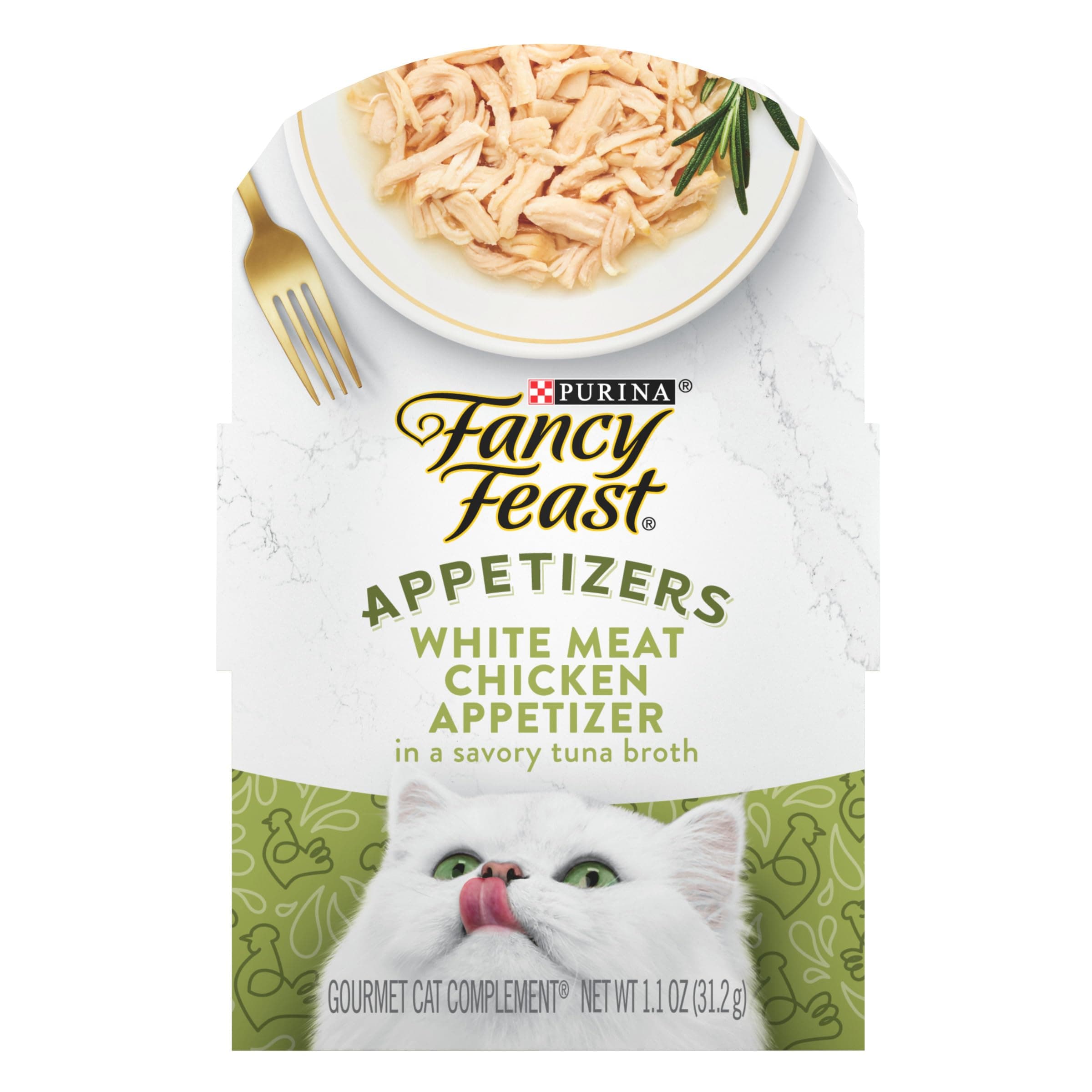 Purina Fancy Feast Appetizers Adult Wet Cat Food Complement - (10) 1.1 oz. Trays