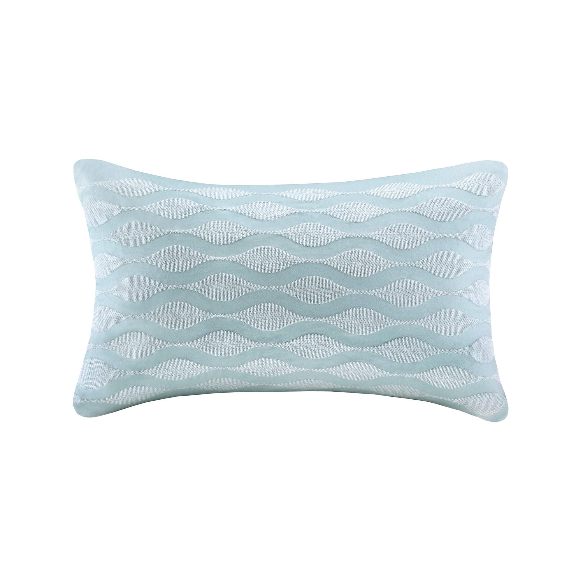 Harbor HouseMaya Bay Oblong Pillow, 12 by 20-Inch, Blue
