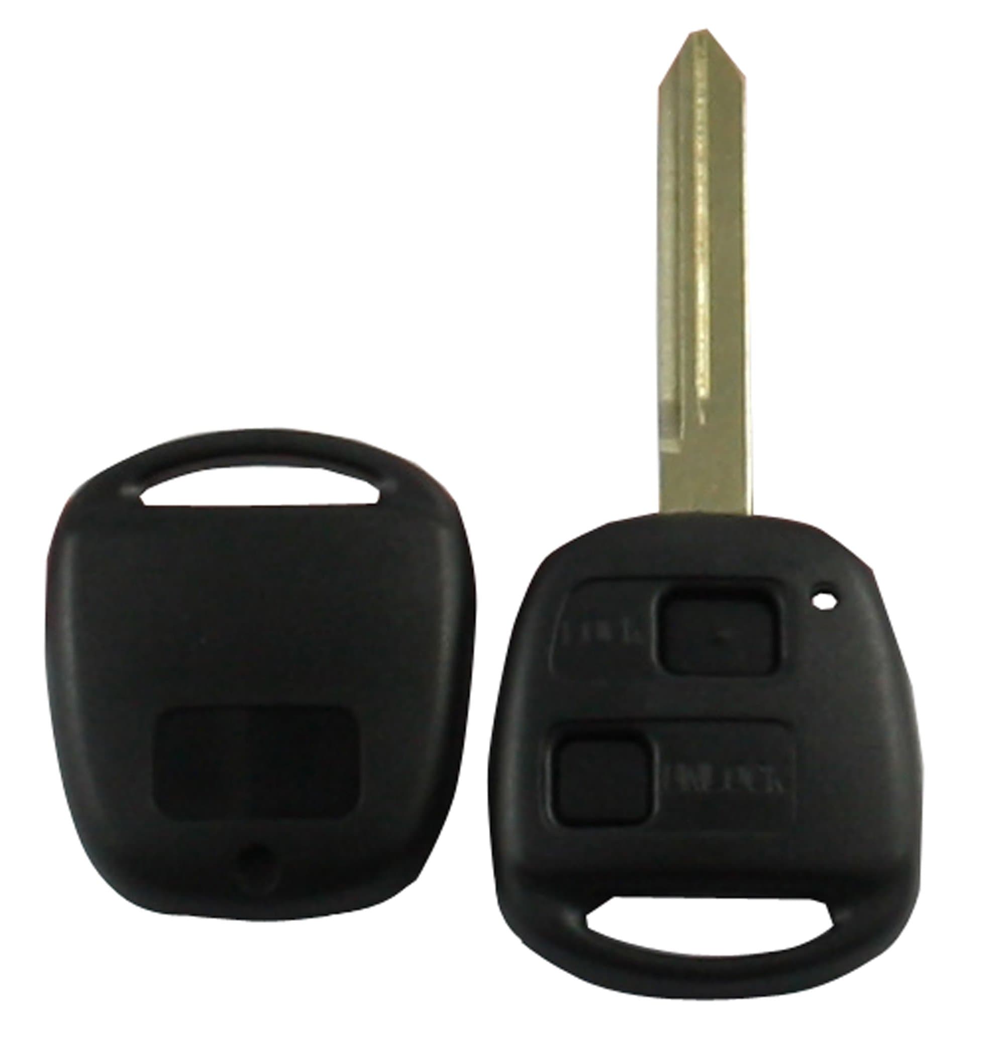 New Uncut Blank Transmitter Remote Key Case Fob for TOYOTA Avensis Yaris Auris No chips inside
