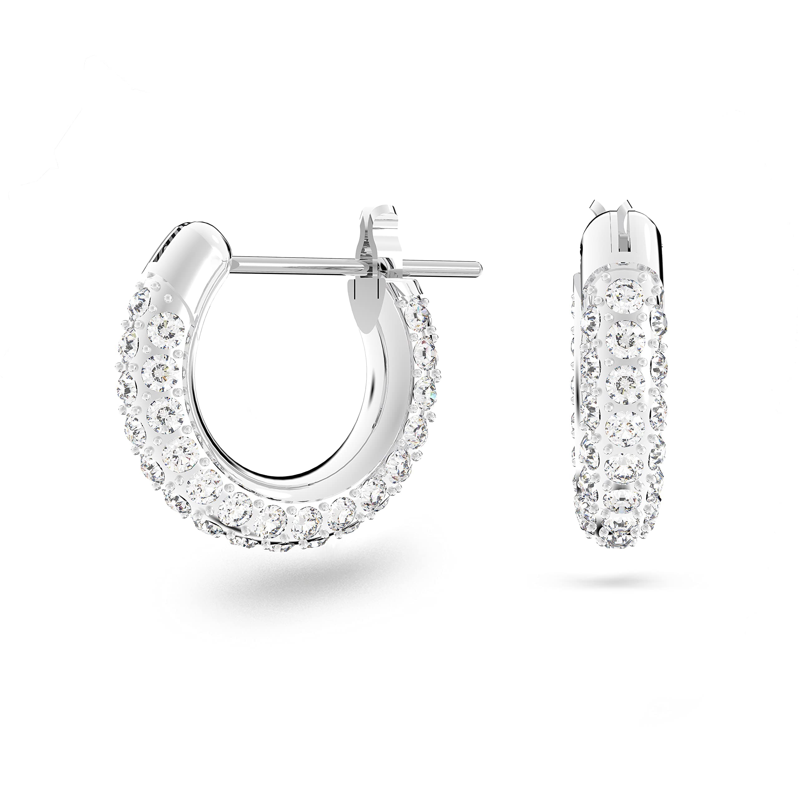 【Official】【Swarovski】Dextera Hoop Earrings, Pave, Crystal Metal, Crystal