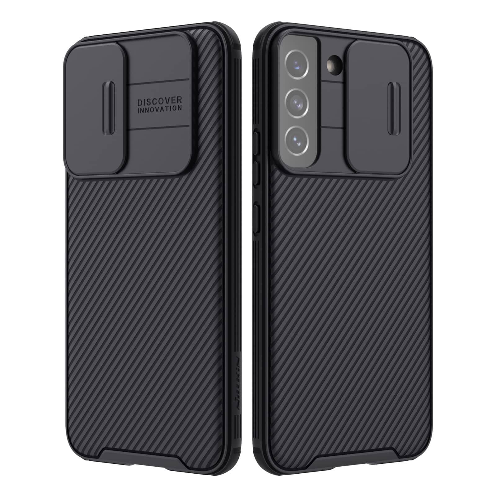 Case for Samsung Galaxy S22 (6.1" Inch) CamShield Pro Slider Camera Close & Open Double Layered Protection TPU + PC Black