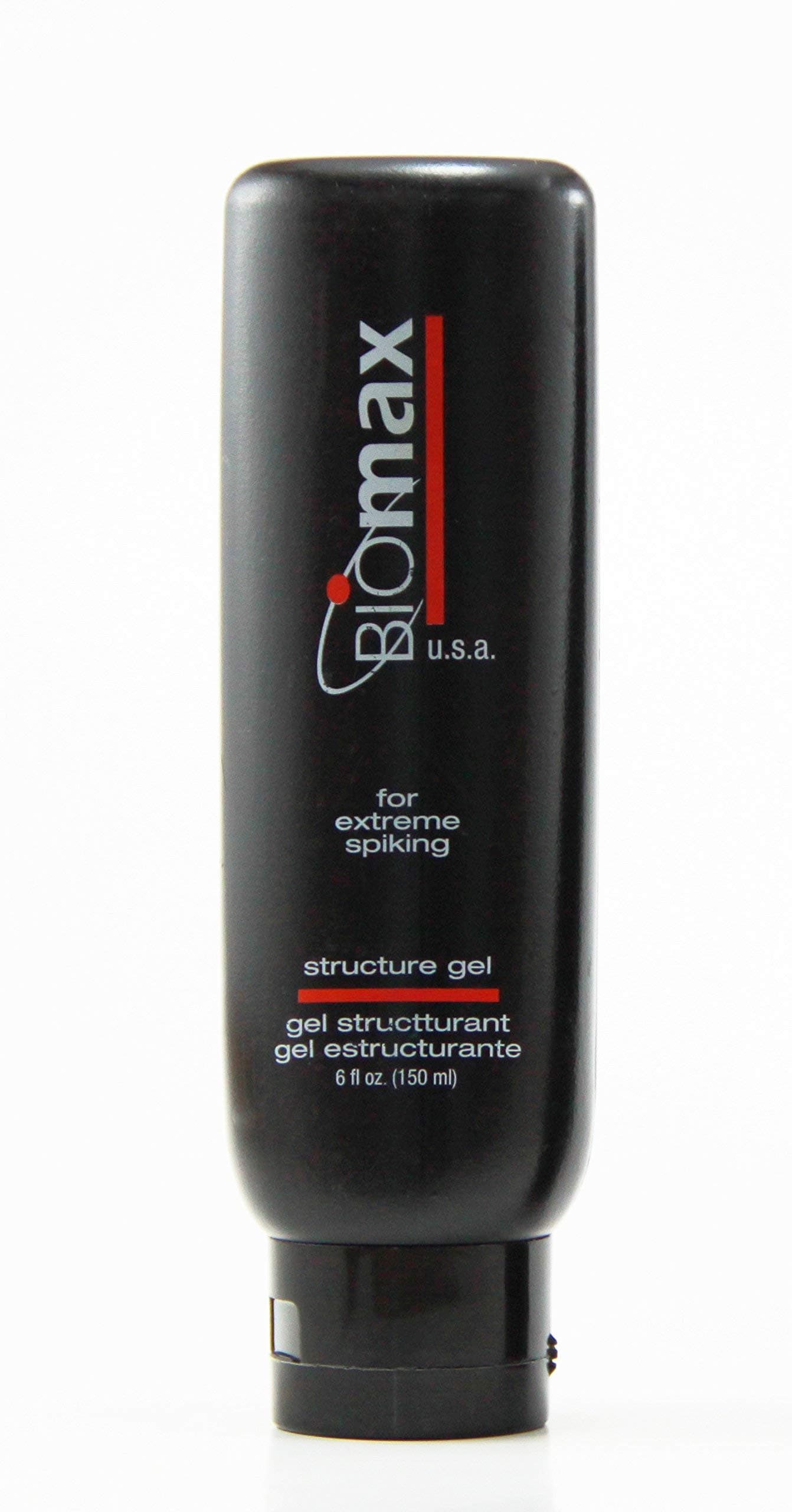 Biomax Structure Gel for Extreme Spiking | Men’s Hair styling gel | Strong Hold, Texture and Shine | Hair Gel for men, all hair types | 6.0 OZ