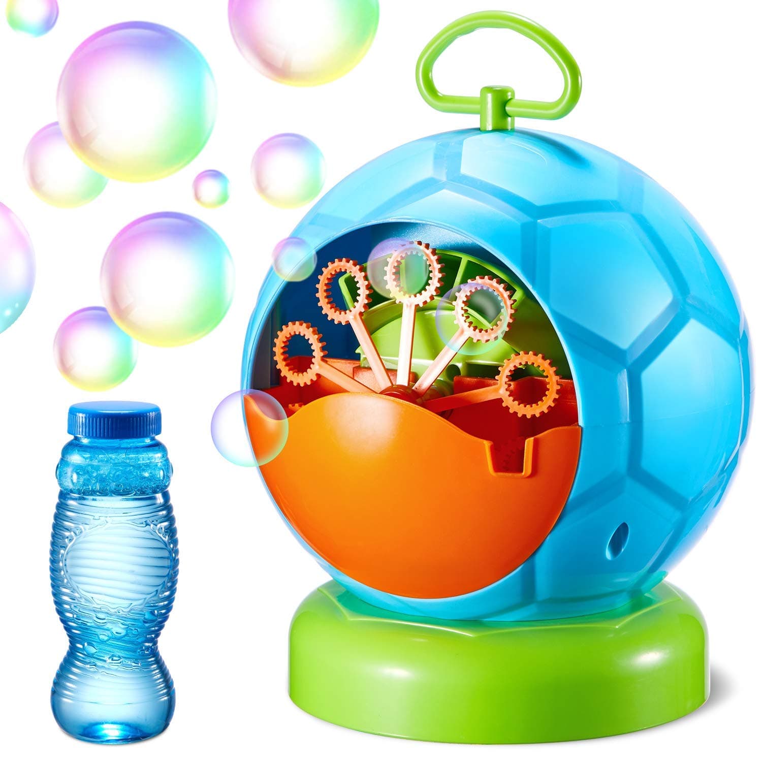 Bubble Machine, Over 800+ Bubbles/Minute Automatic Bubble Machine, Geekper Bubble Maker Machine for Kids with A Bottle of 250ml Bubble Solution Refill, Bubble Blower Machine for Party Wedding Birthday