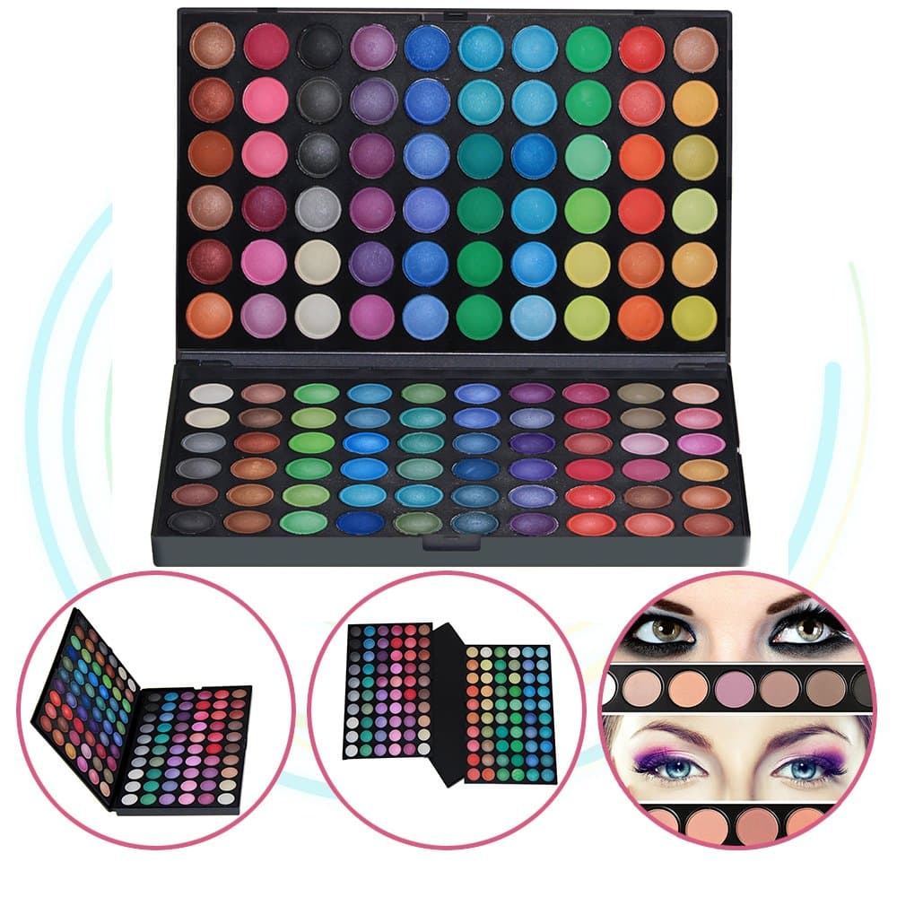 KRABICE Eyeshadow Palette,Bold and Bright Collection, Vivid,Eyeshadow Eye Shadow Palette Makeup Kit Set(120 Eyeshadow Palette) - Pattern 2