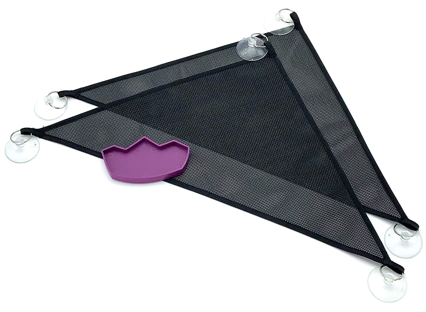 GenRev 2pc Reptile Hammock Lounger Accessories Set for Large & Small Bearded Dragons Anoles Geckos Lizards or Snakes -19x13x13in Hammock – with Water/Food Dish