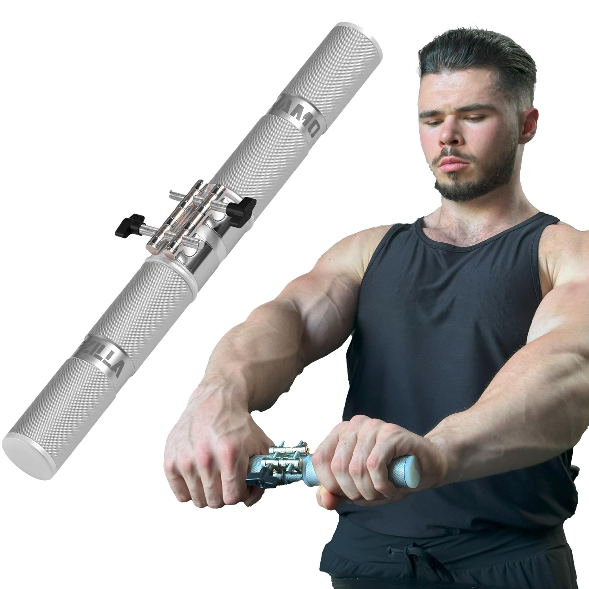GRIPZILLA Dynamo Forearm Strengthener and Wrist, Comfortable Grip and a Durable Design Roller Perfect for Men and Women - Ideal for Hand, Wrist, and Forearm Strength Training, Workout - Wrist/Arm Builder