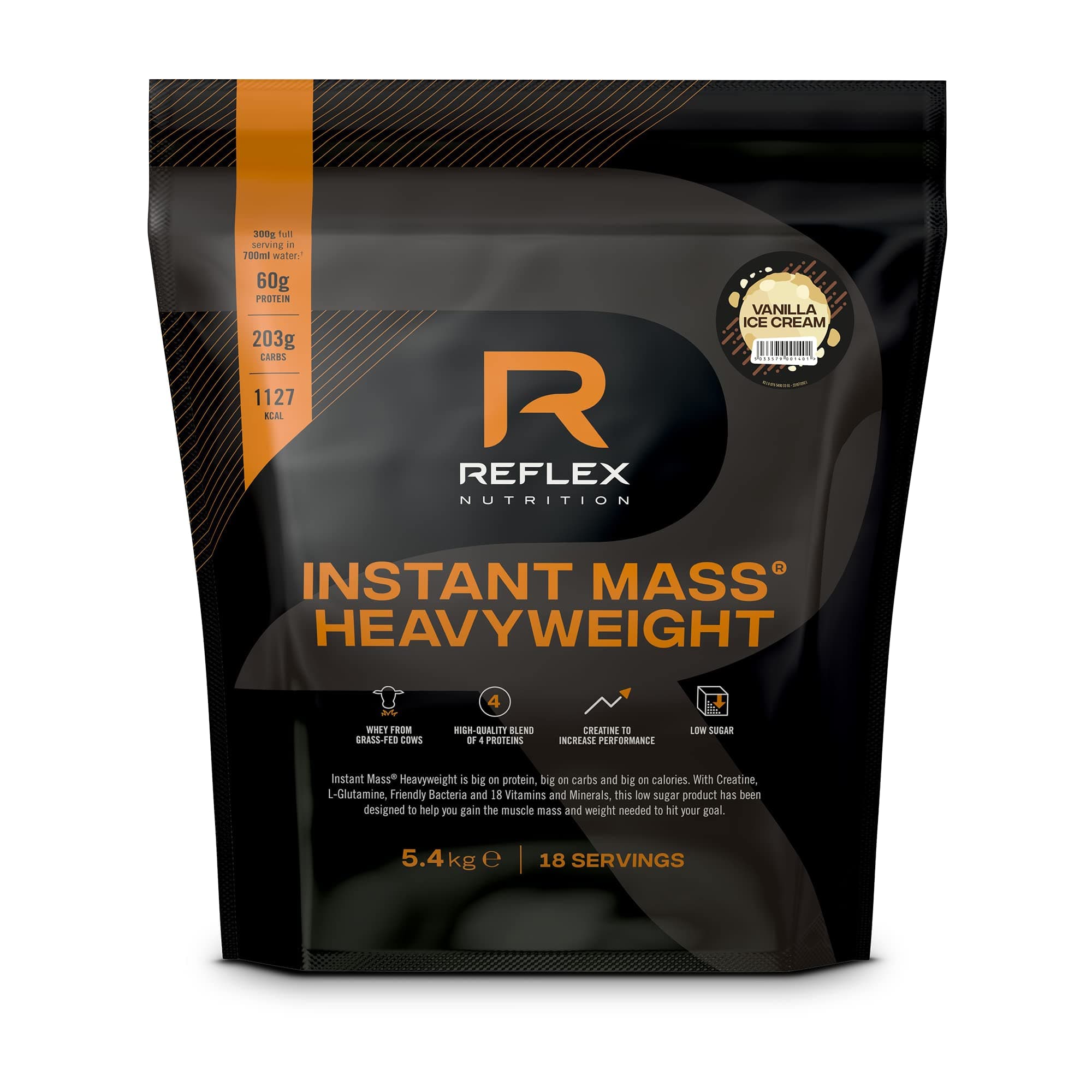 Reflex Nutrition 5.4kg Vanilla Ice Cream Instant Mass Heavyweight