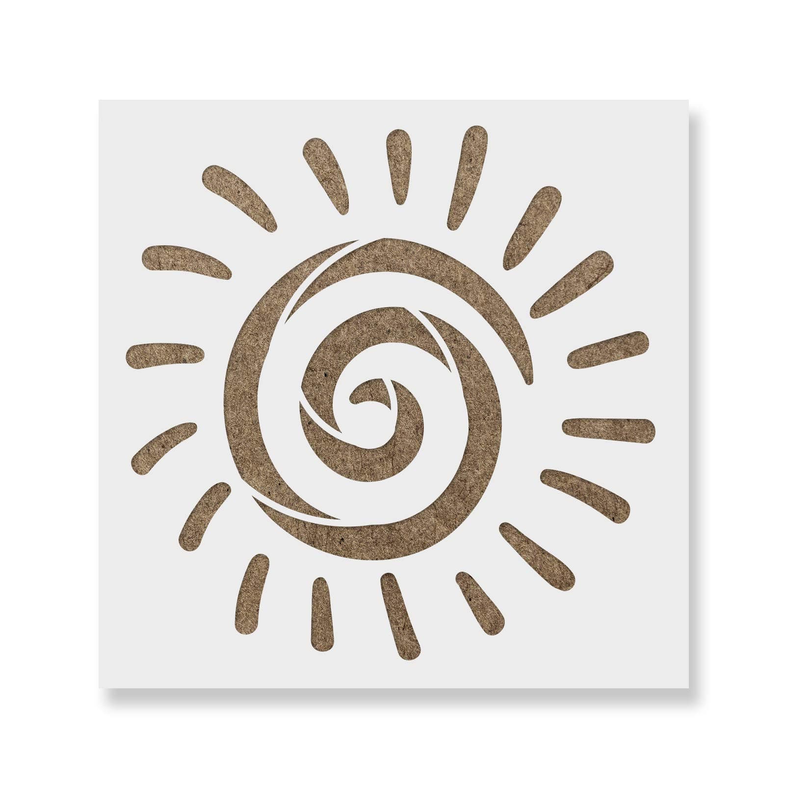 Aztec Sun Stencil - Ideal for Educational and Signage Projects, Aztec