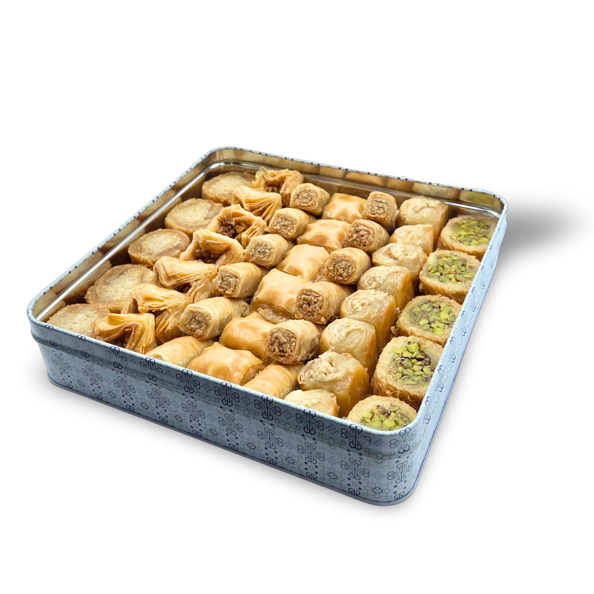Al Bohsali 1870 Premium Mediterranean Assorted Baklava Mix – 43-Piece Luxury Pastry Collection | Handcrafted Since 1870