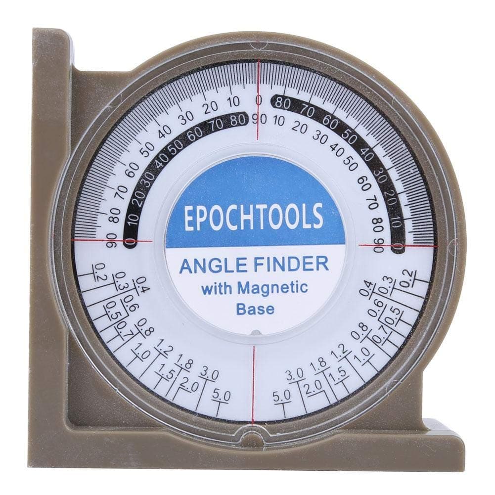 Walfront 0-360 Degree Slope Inclinometer Angle Finder Angle Locator Protractor Level Meter