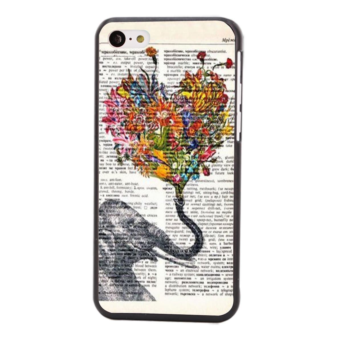 VAV cleaning cloth + New Fashion Colorful Hard Shell Back Pattern Snap On Back Case Cover Skin for Apple iPhone 5C