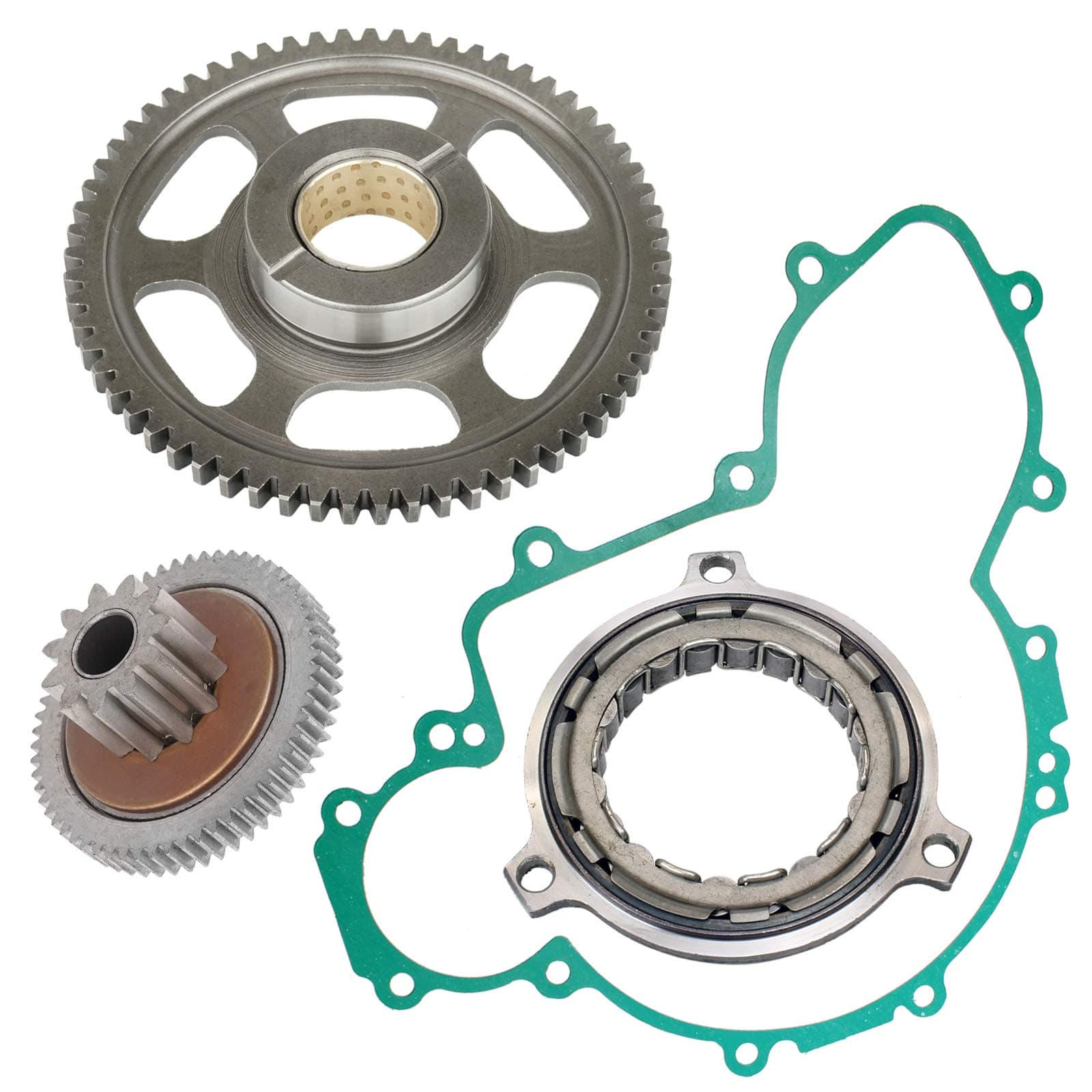 Caltric Starter Clutch Sprag Idler Torque Gear Bushed compatible with Polaris Rzr Xp 900 2011-2012